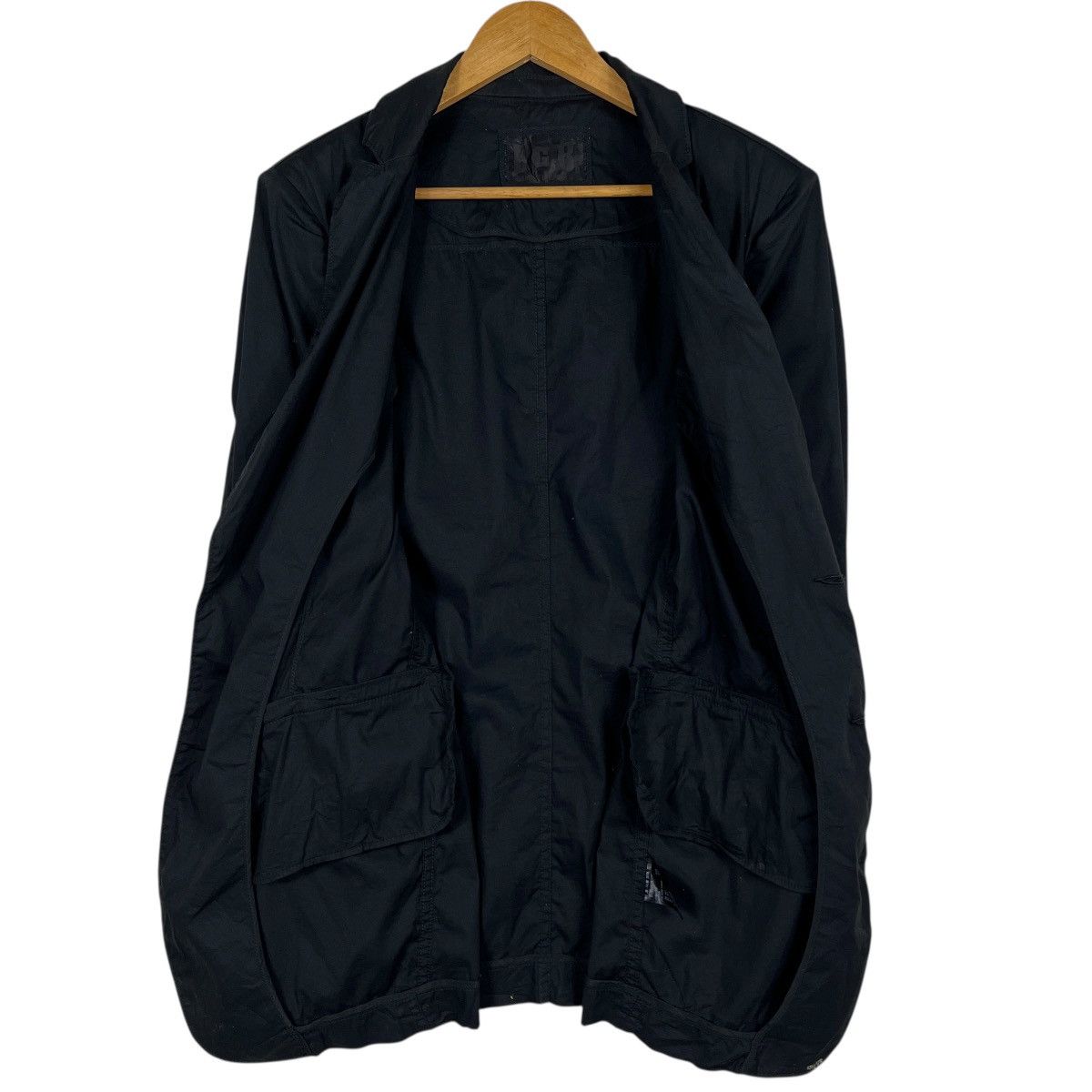 Le Grande Bleu (L.G.B.) 🔥 L.G.B. Le Grande Bleu Maniac Black Goth Wrinkled Blazer Size US M / EU 48-50 / 2 - 8 Thumbnail