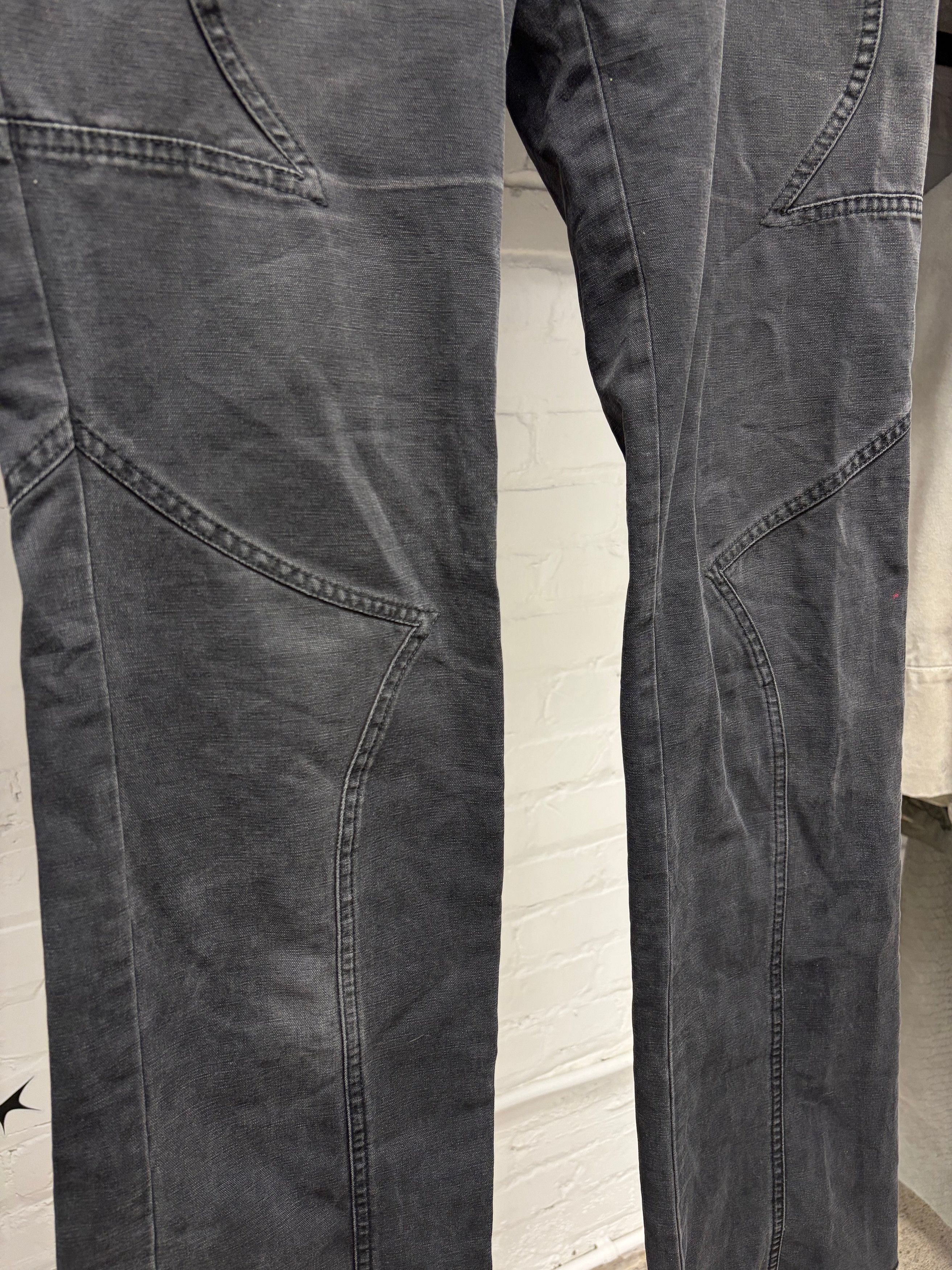Versace Vintage Versace Panelled Black Low Rise Skinny Jeans Size US 30 / EU 46 - 2 Thumbnail