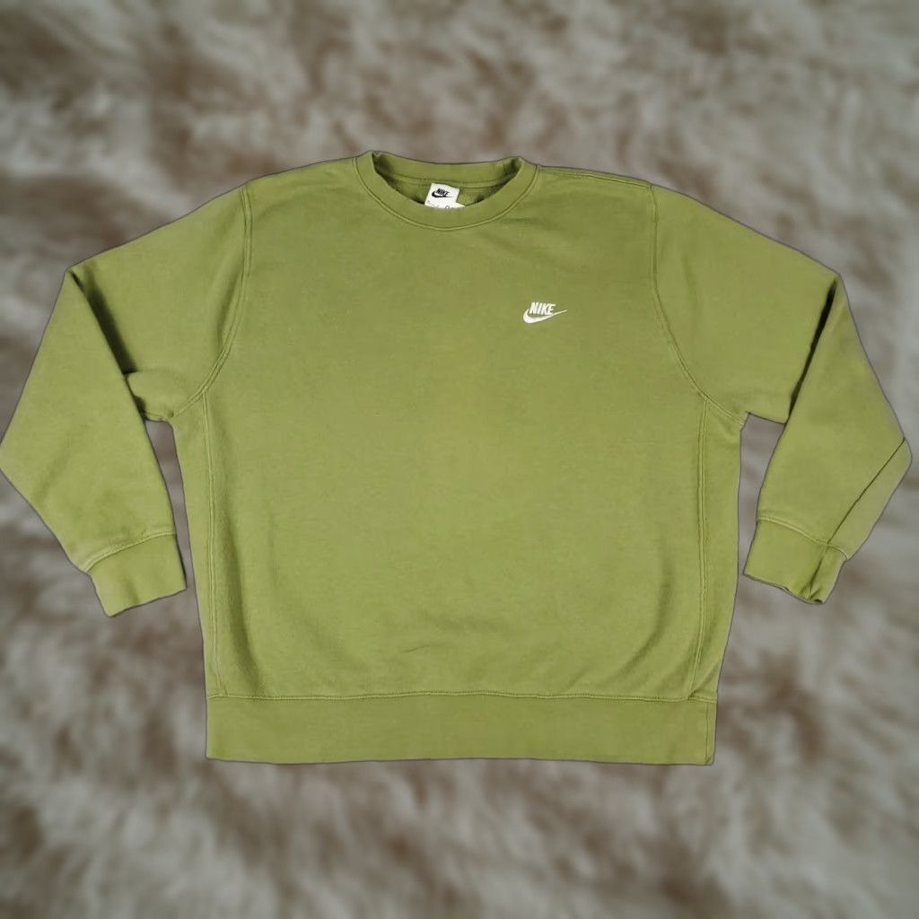 Nike Nike Sweatshirt Sweater Mens Size XL Green Fleece Pullover Crew Neck Swoosh Logo Size US XL / EU 56 / 4 - 1 Thumbnail
