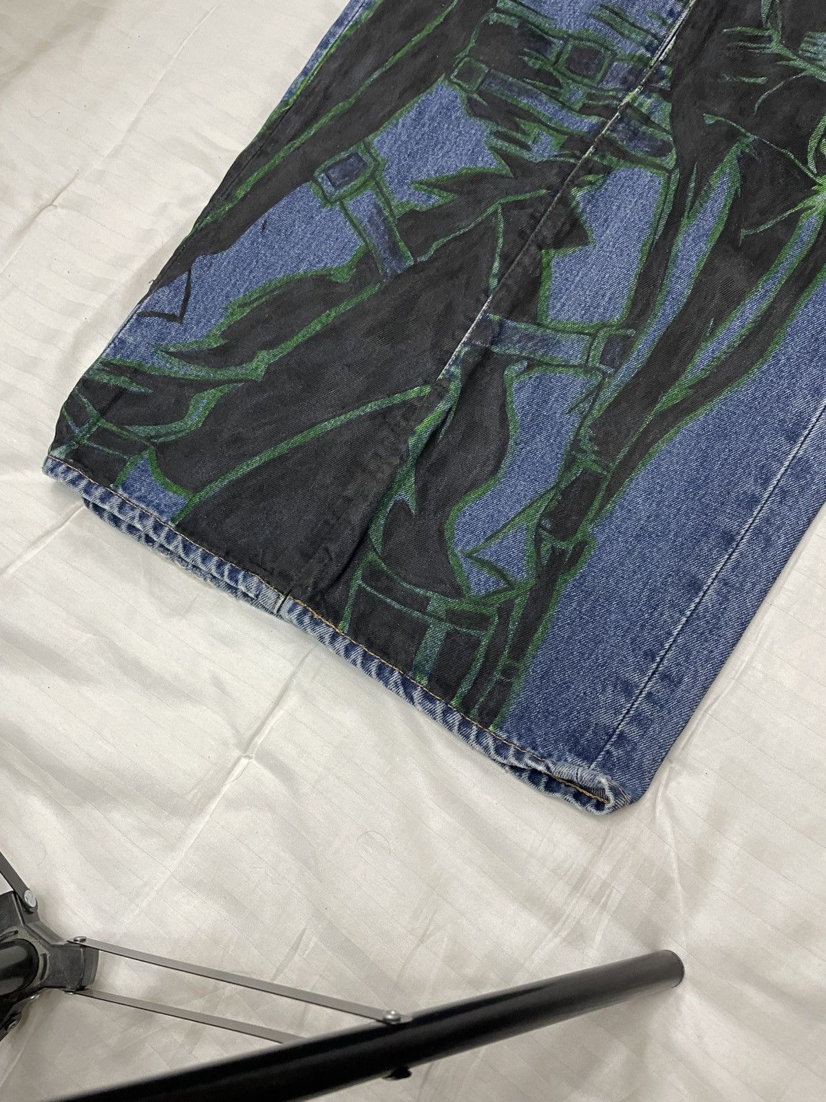 Handmade Vintage Custom Hand Made Matrix Custom Jeans Denim Size US 32 / EU 48 - 6 Thumbnail