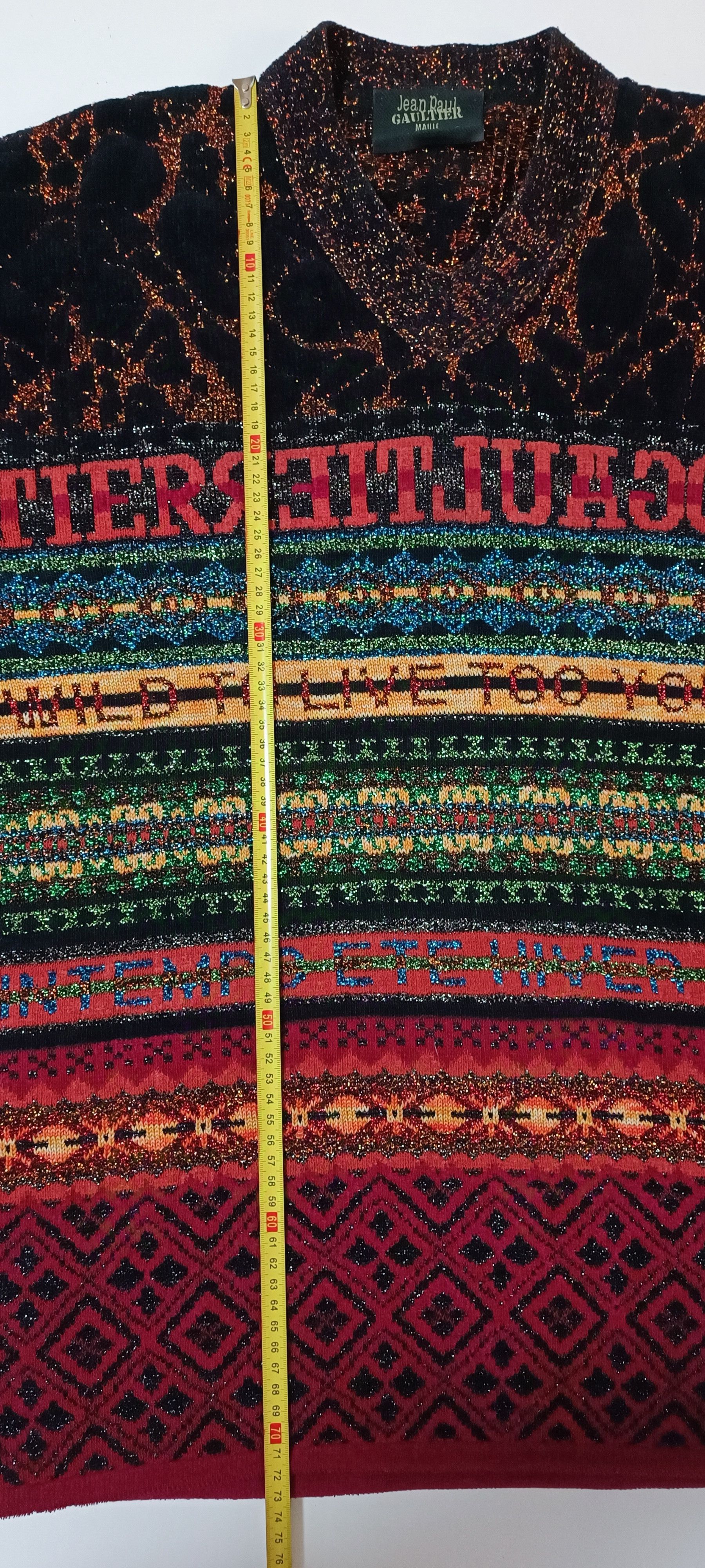 Jean Paul Gaultier Lurex oversize sweater Size US S / EU 44-46 / 1 - 8 Thumbnail
