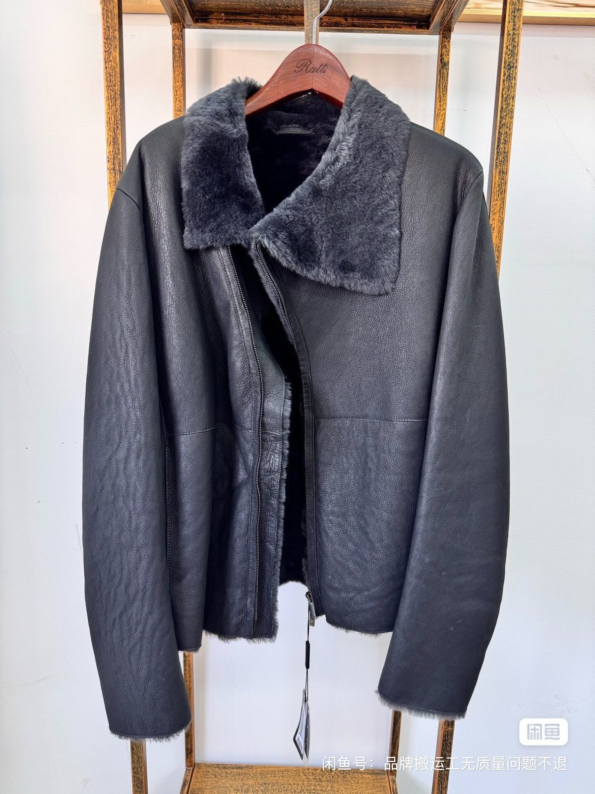Emporio Armani EMPORIO ARMANI leather fur jacket coat Size US L / EU 52-54 / 3 - 1 Thumbnail