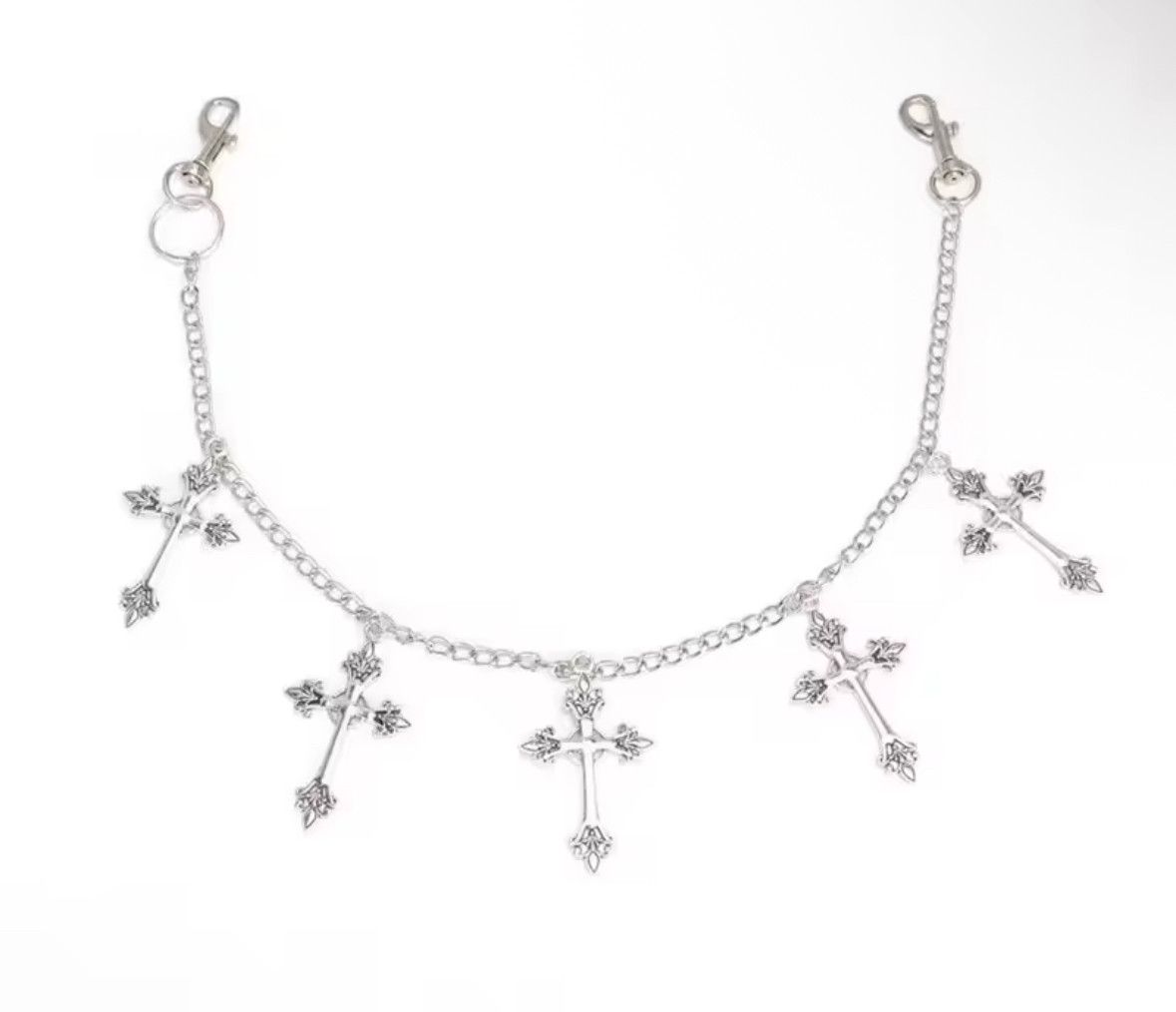 Other Punk Cross Metal Pants Chain Wallet Belt Chain Cross Pendant Size ONE SIZE - 3 Thumbnail