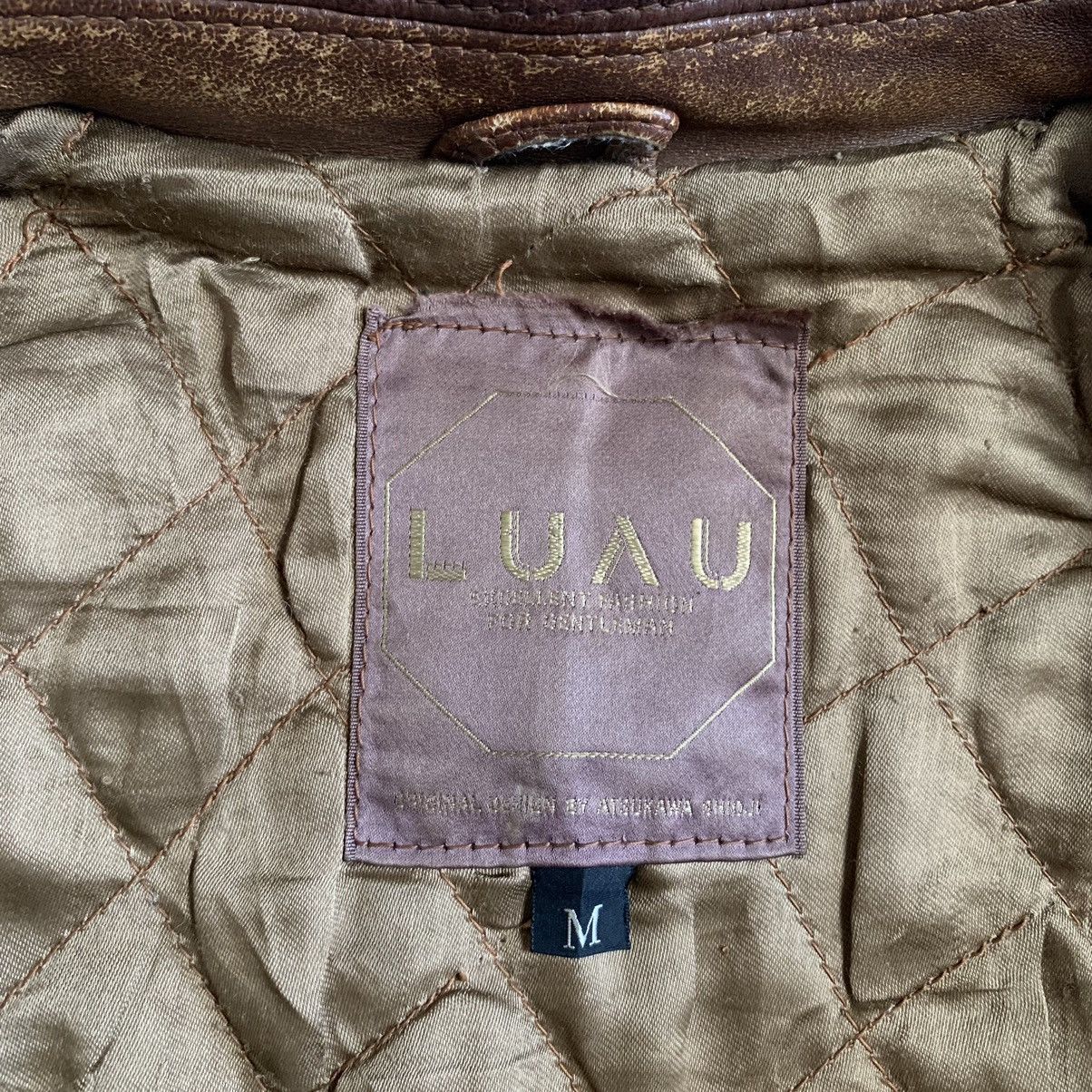If Six Was Nine 1990s Luau Atsukawa - 3D Pocket Leather Cargo Jacket Size US L / EU 52-54 / 3 - 13 Thumbnail