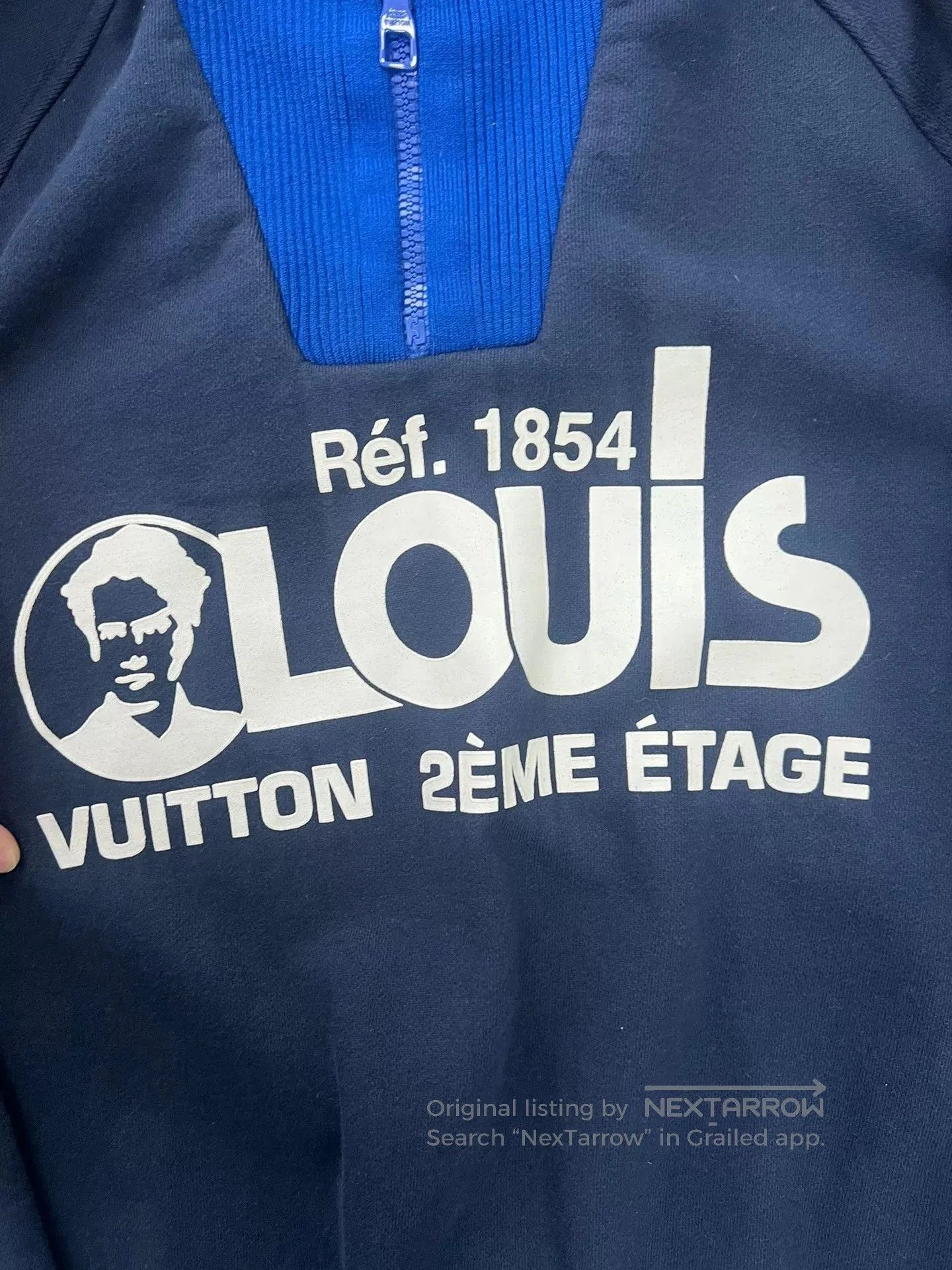 Louis Vuitton LV Blue Logo Long Sleeve Sweatshirt M. Size US M / EU 48-50 / 2 - 5 Thumbnail