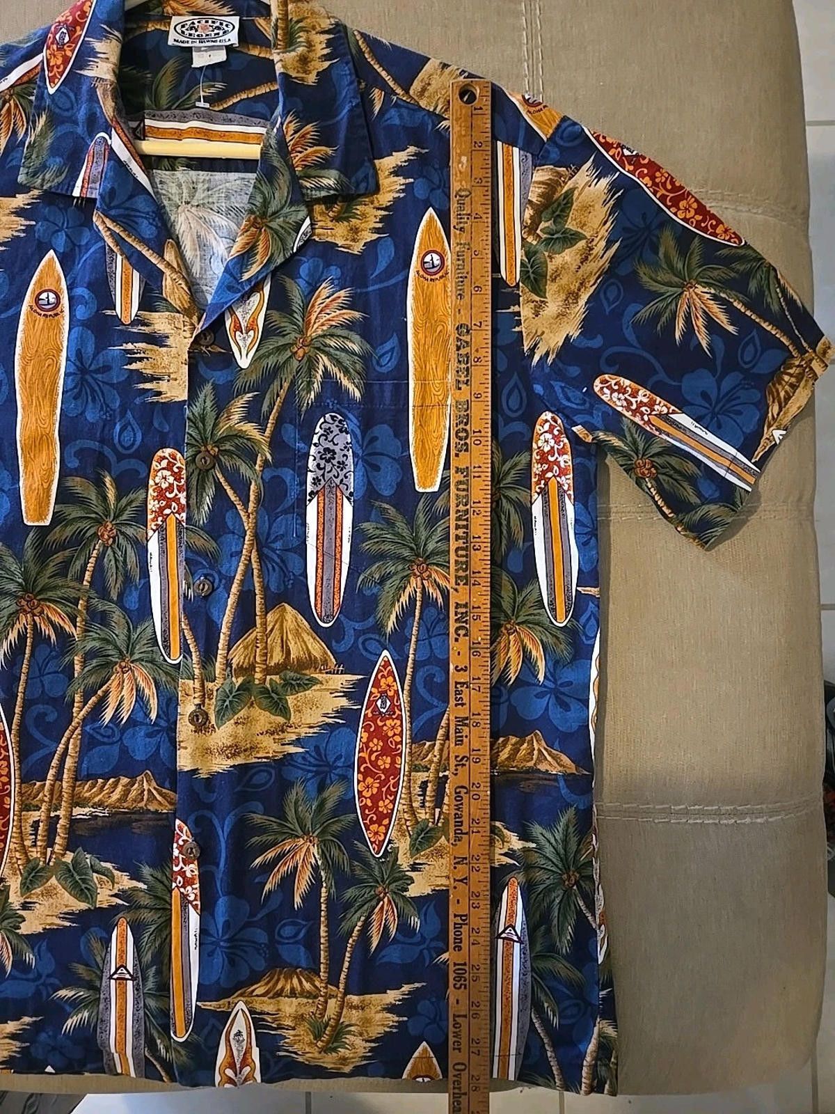 Pacific Legend Hawaiian Surf Mens Size XL Pacific Legend Shirt Beach Aloha Size US XL / EU 56 / 4 - 4 Thumbnail