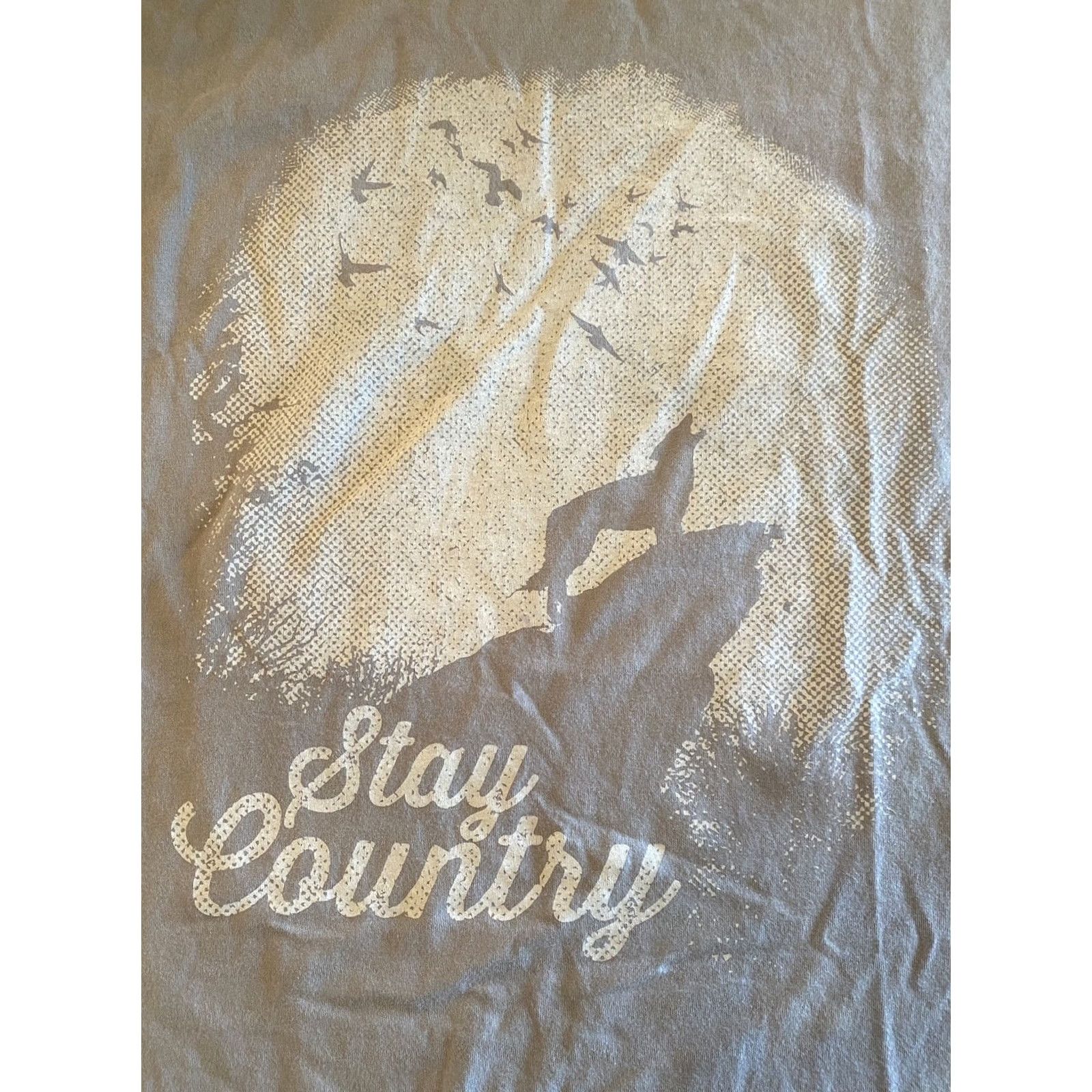 Vintage VINTAGE Single Stitch Stay Country Nature T-Shirt Wolf Birds Gray XXL 2XL Mens Size US XXL / EU 58 / 5 - 2 Thumbnail