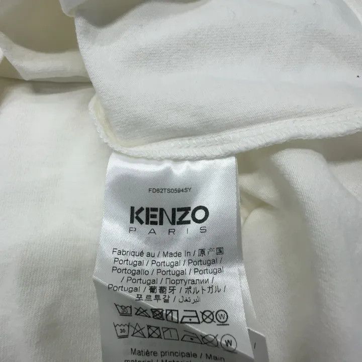 Kenzo Kenzo Casual White Logo Print T-Shirt for Women -2507 Size S / US 4 / IT 40 - 2 Thumbnail