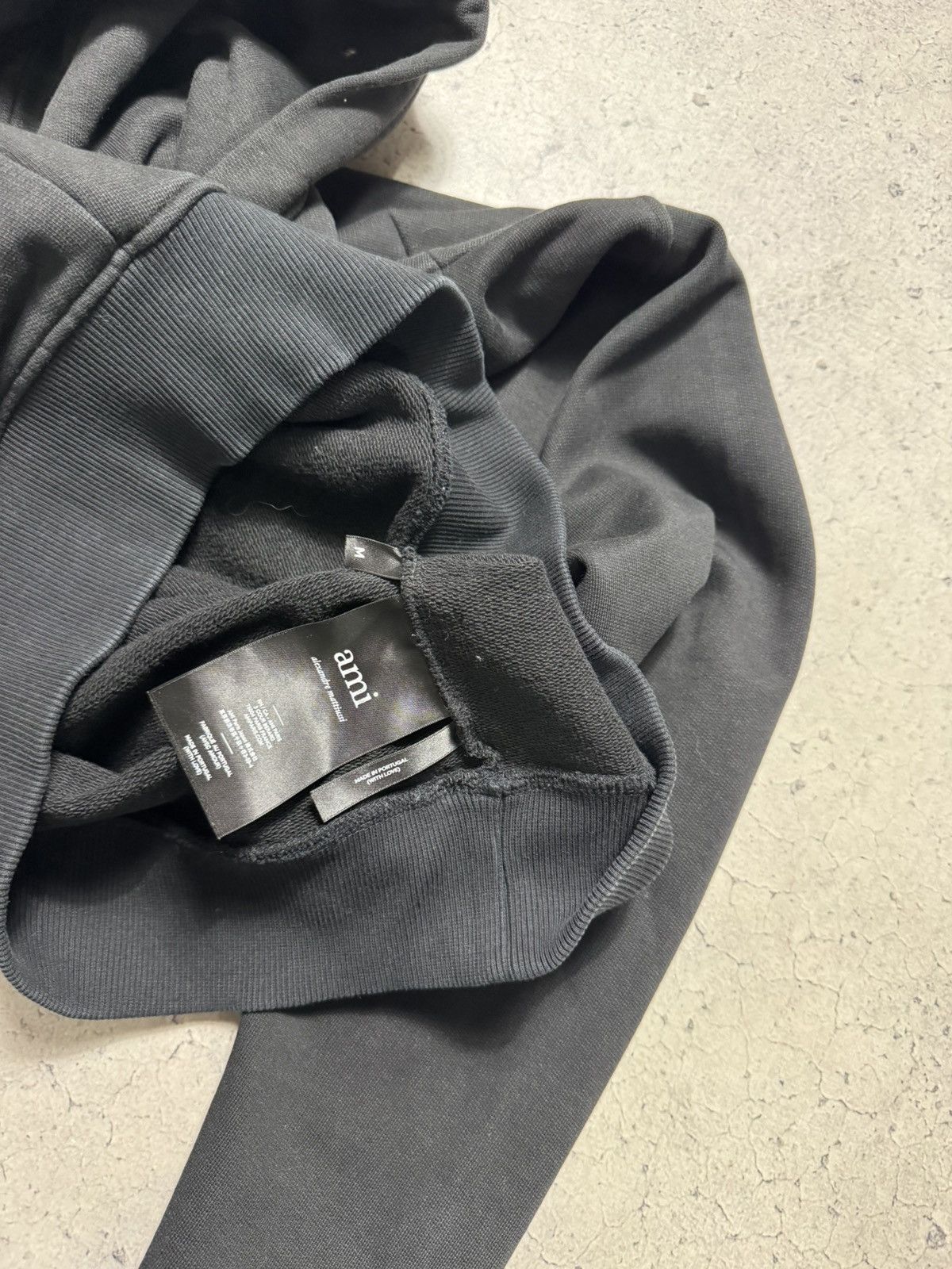 AMI Ami Paris Big Logo Black Hoodie Size M Size US M / EU 48-50 / 2 - 8 Thumbnail