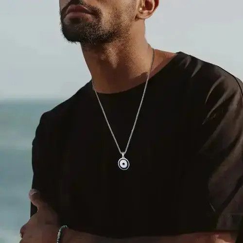 Chain x Jewelry Vnox Casual Necklace in Silver, Men's