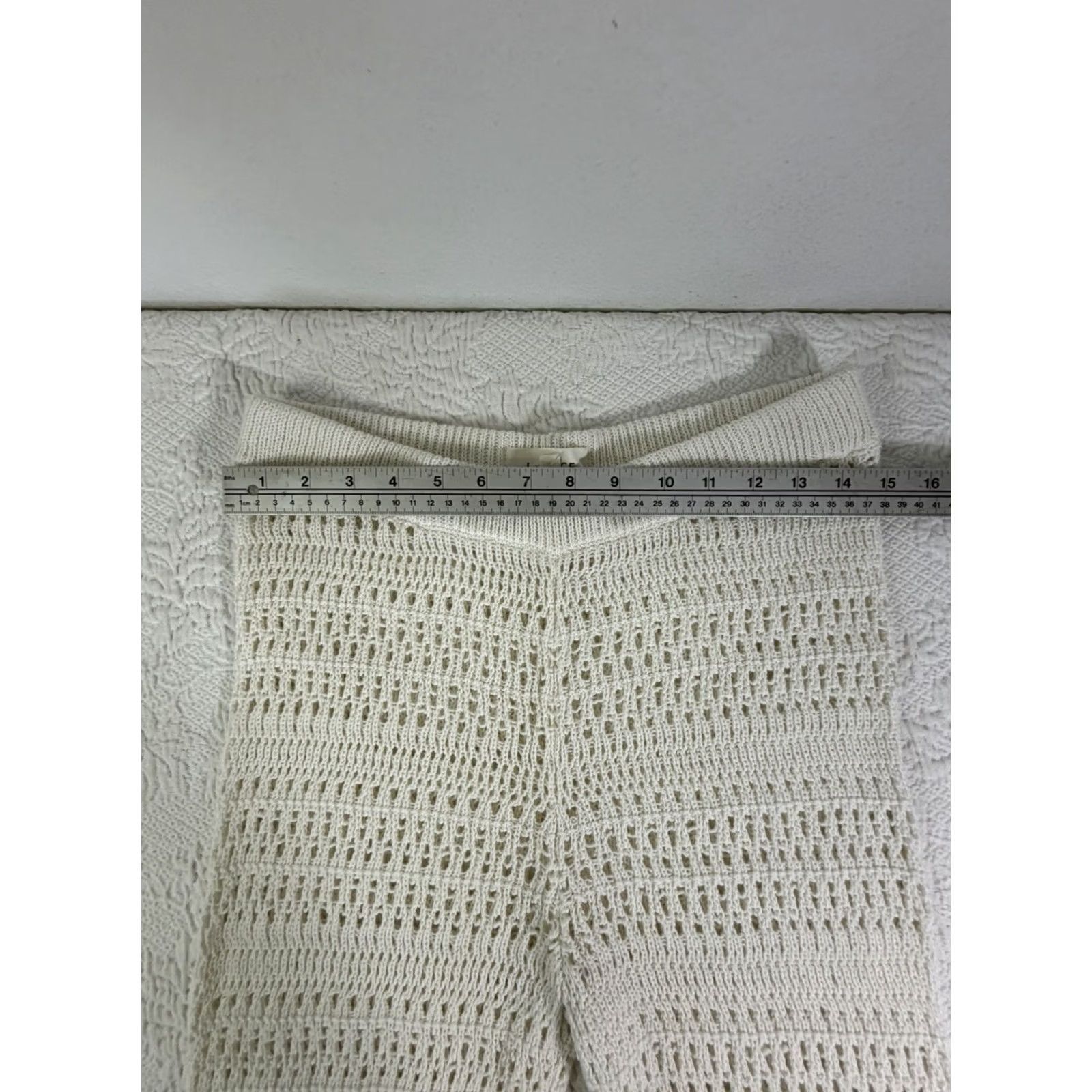 Vintage L Space Golden Hour White Crochet Pants Coverup Sz M Boho Size 32" / US 10 / IT 46 - 5 Thumbnail
