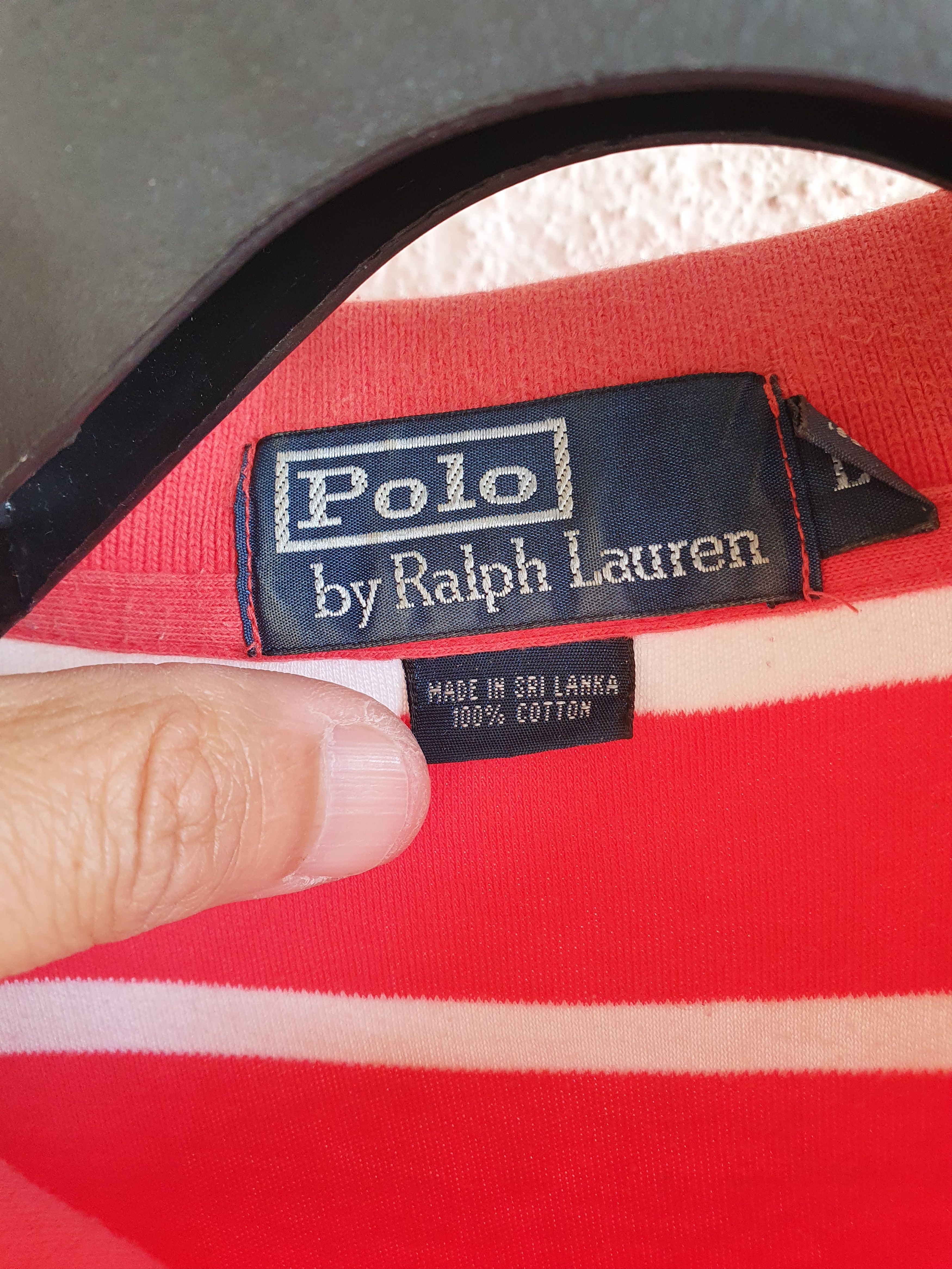 Polo Ralph Lauren × Swagger Polo Ralph Lauren Red White Striped Polo Shirt sz L Size US L / EU 52-54 / 3 - 5 Thumbnail