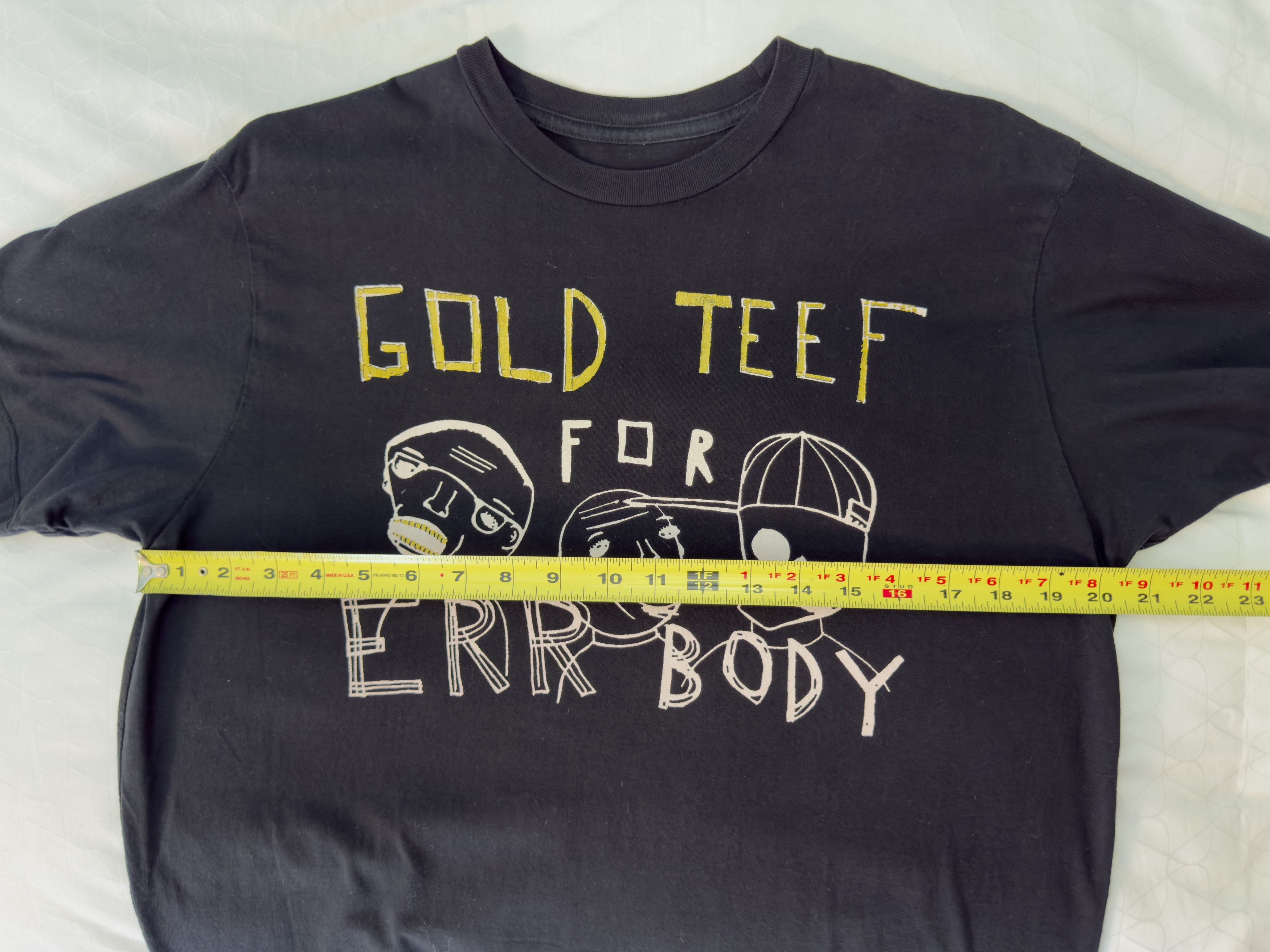 Other Patrick Tillet's Gold Teef Err Body T-Shirt Made in USA Size US L / EU 52-54 / 3 - 6 Thumbnail