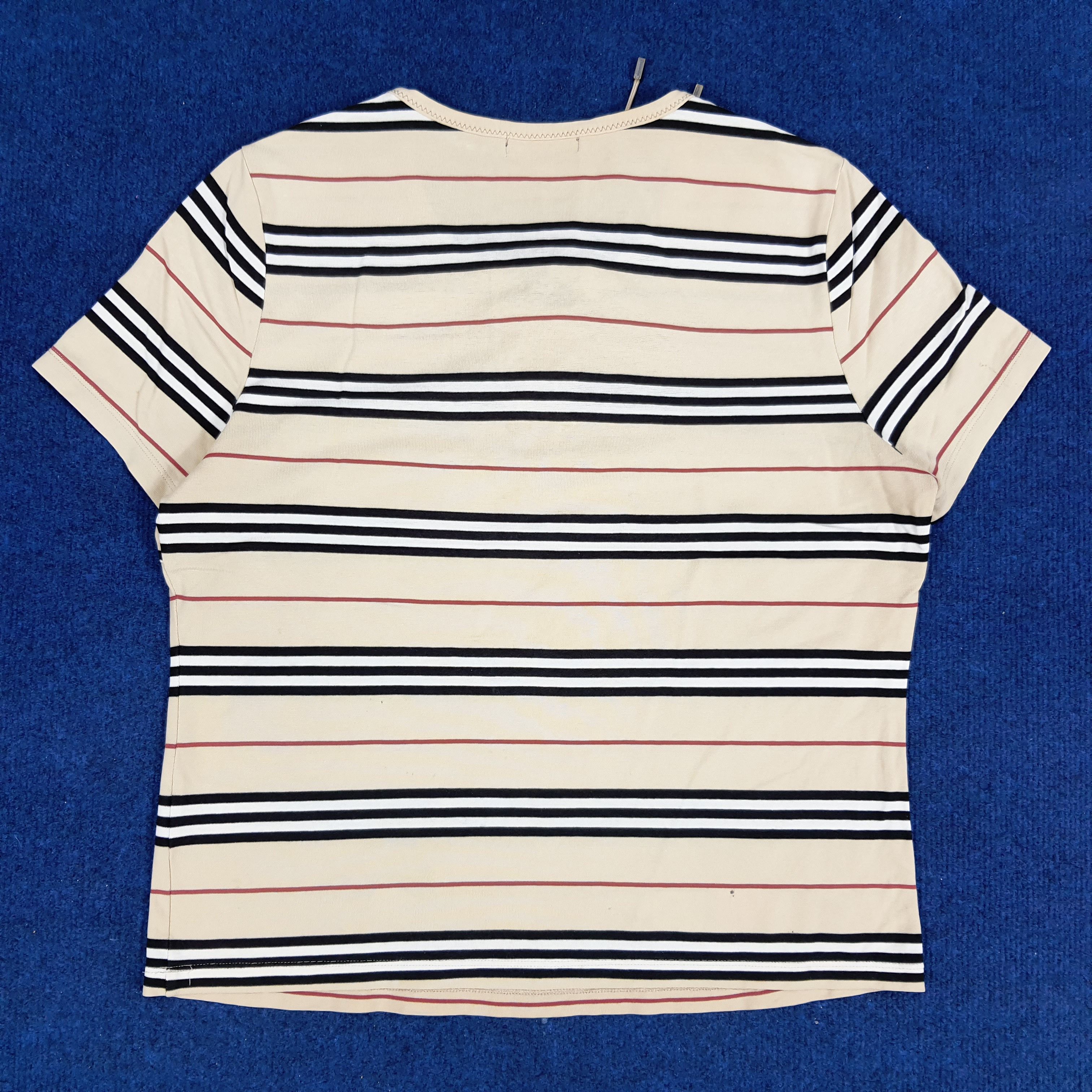 Burberry × Vintage Vintage Burberry London Striped Tshirt Size M / US 6-8 / IT 42-44 - 4 Thumbnail