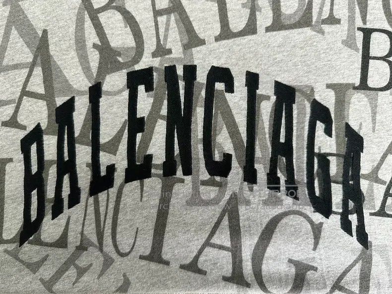 Balenciaga Balenciaga All-over Printed Crew Neck Ribbed Wool Sweater Size US XS / EU 42 / 0 - 3 Thumbnail