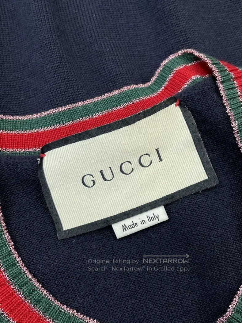 Gucci Gucci Dark blue woollen sweater Size US M / EU 48-50 / 2 - 3 Thumbnail