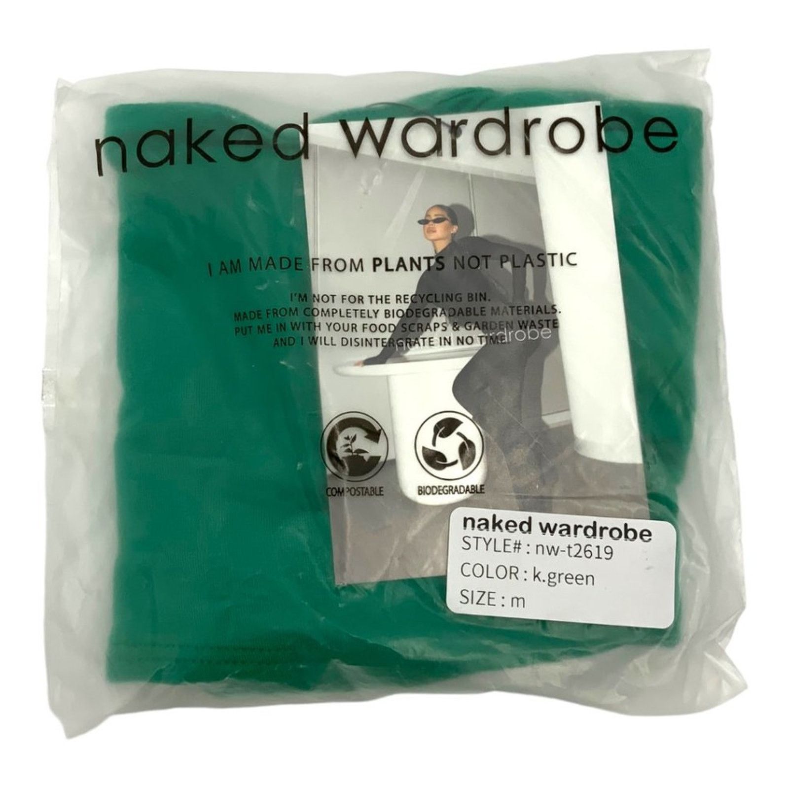 Other Naked Wardrobe One Shoulder Asymmetrical Crop Top Medium NWT Size M / US 6-8 / IT 42-44 - 2 Thumbnail