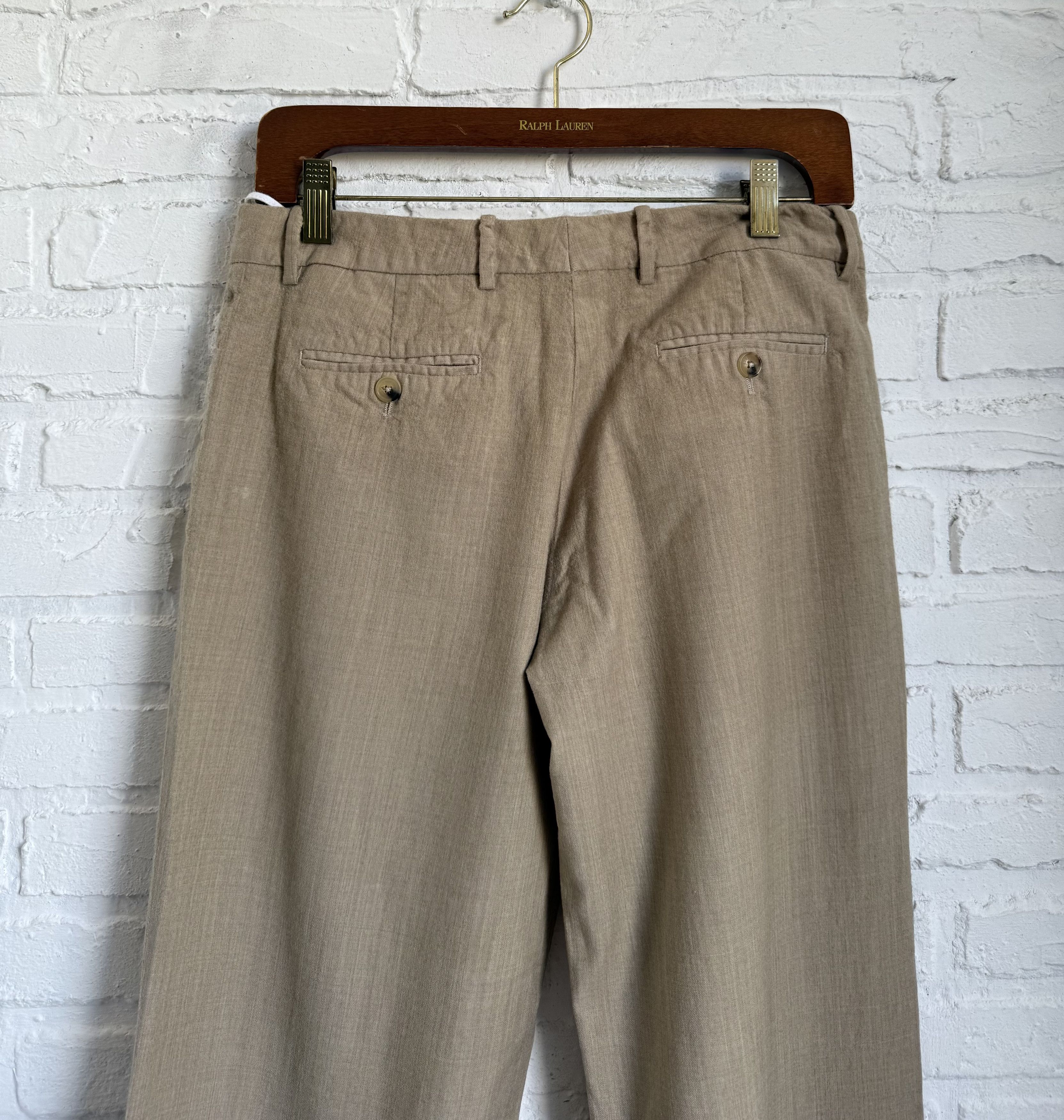 Loro Piana Loro Piana wool trousers beige Size 30" / US 8 / IT 44 - 9 Thumbnail