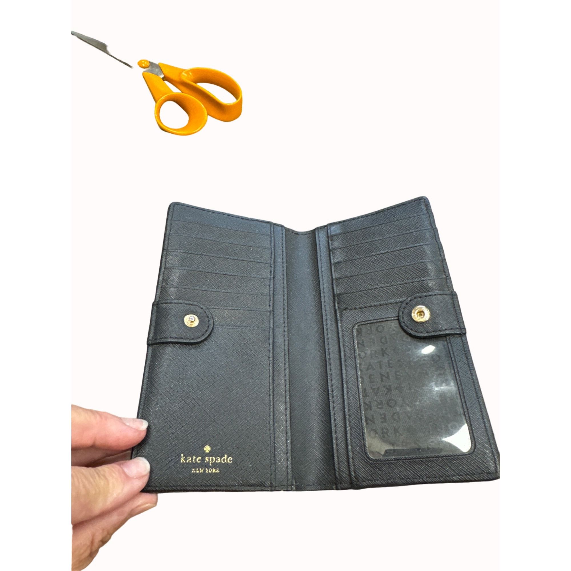 Kate Spade Kate Spade womens black 3.5x6.5 card holder wallet SKU 6459 Size ONE SIZE - 7 Thumbnail