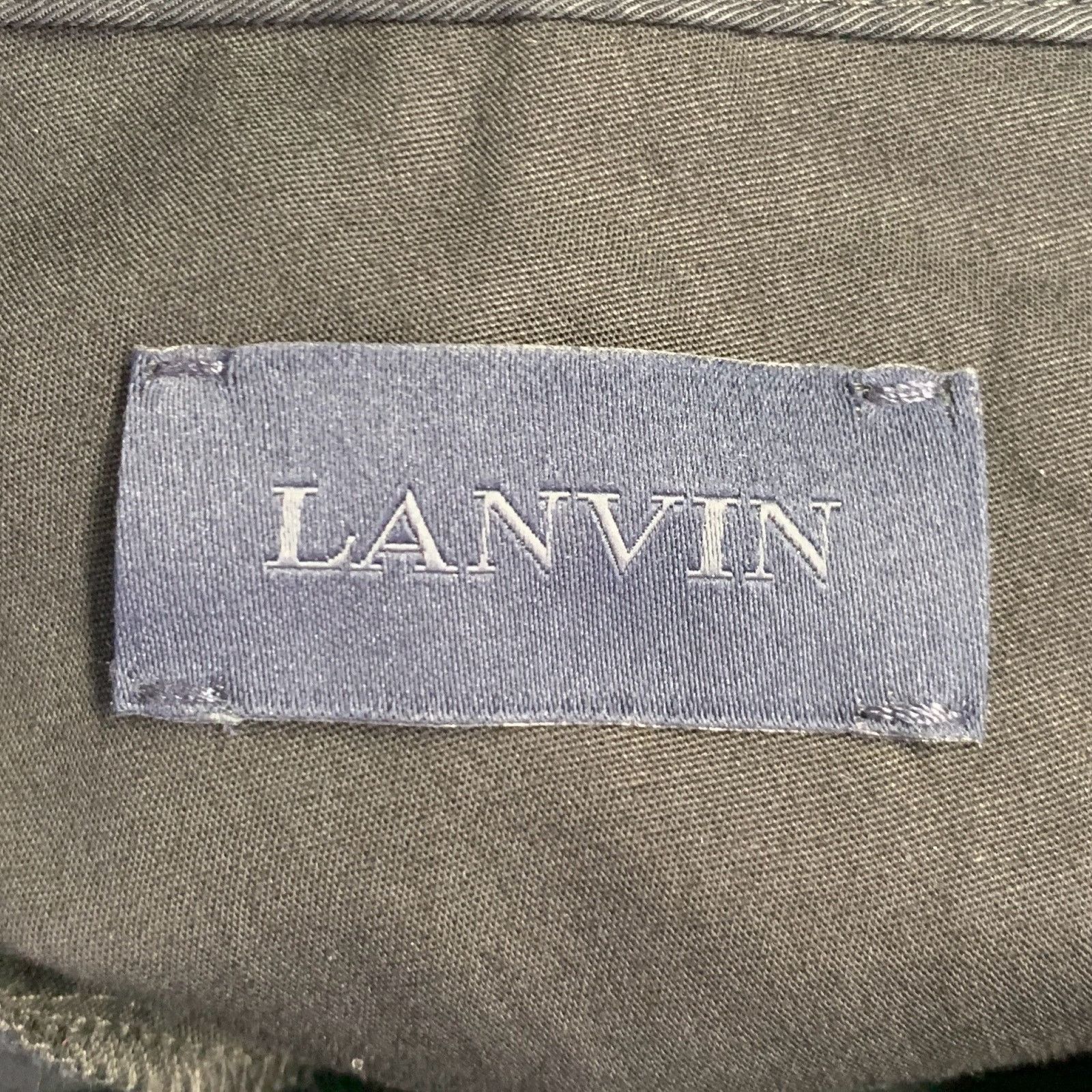 Lanvin LANVIN Size 36 Navy Cotton Flat Front Shorts Size US 36 / EU 52 - 3 Thumbnail
