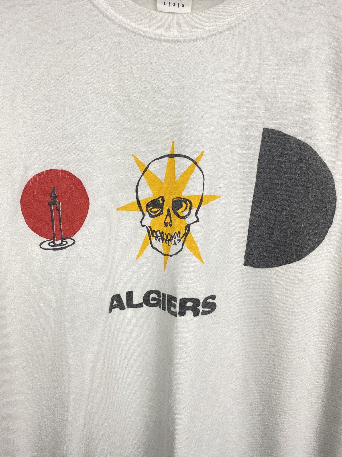 Vintage 💀 🇩🇿 Vintage Y2K Algiers Skull Anarchy Death T-Shirt Rare Size US L / EU 52-54 / 3 - 4 Thumbnail