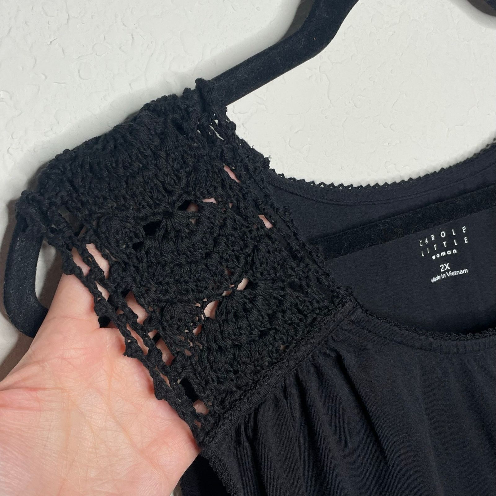 Other NWOT Carole Little Black Tank Blouse Size XXL / US 16-18 / IT 52-54 - 6 Thumbnail