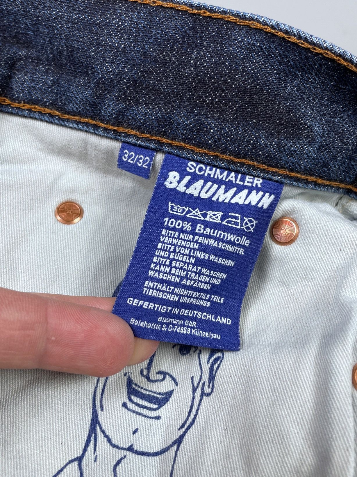 Other Men’s BLAUMANN Blue Raw Selvage Denim Pants Size W32 L32 Size US 32 / EU 48 - 14 Thumbnail