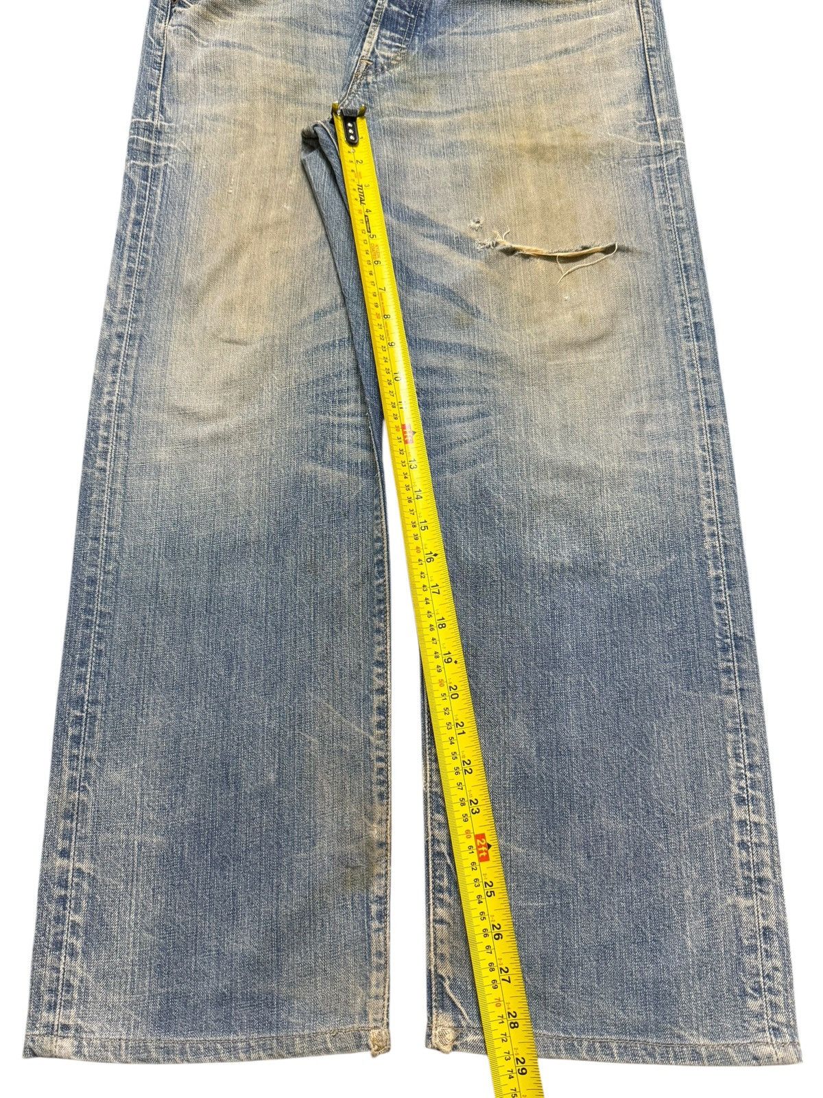 Levi's Vtg 90s Levis 501 Mud Wash Faded Whisker Wide Leg Straight Size US 36 / EU 52 - 13 Thumbnail