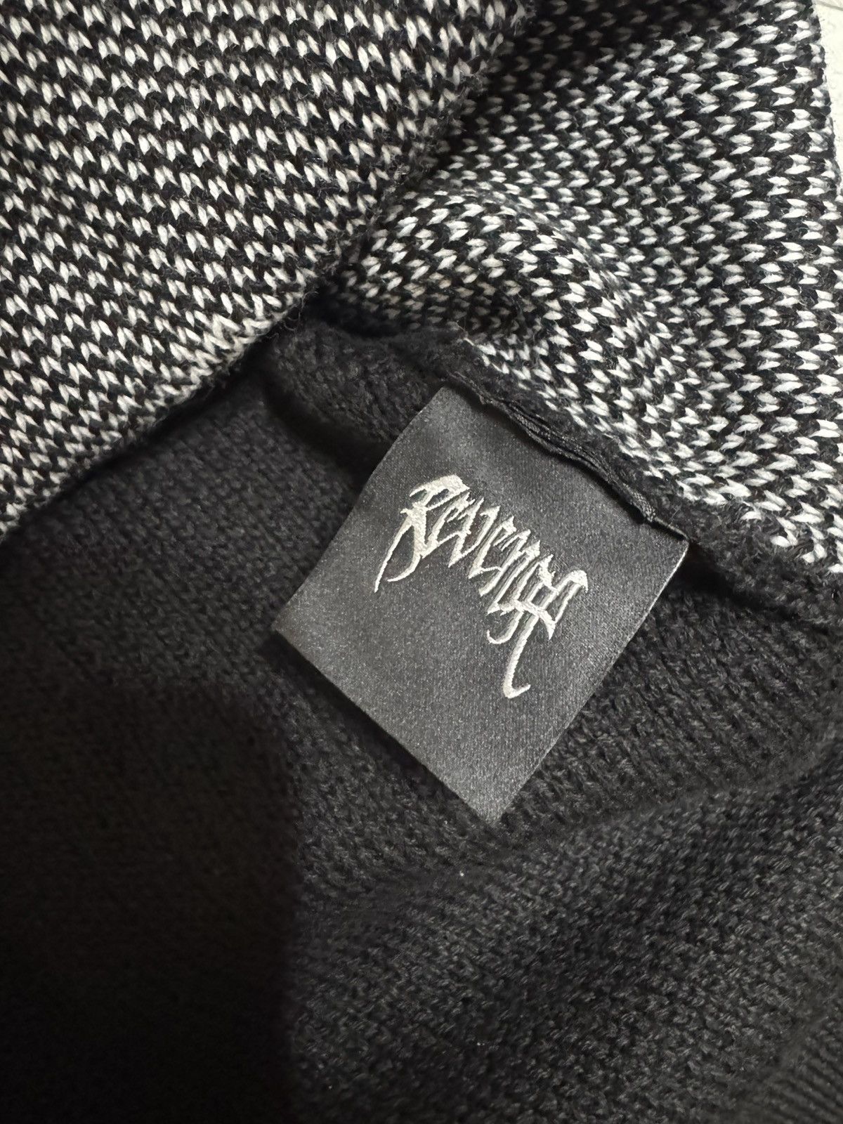 Revenge Arch Logo Knit Black/White Size US XL / EU 56 / 4 - 4 Thumbnail