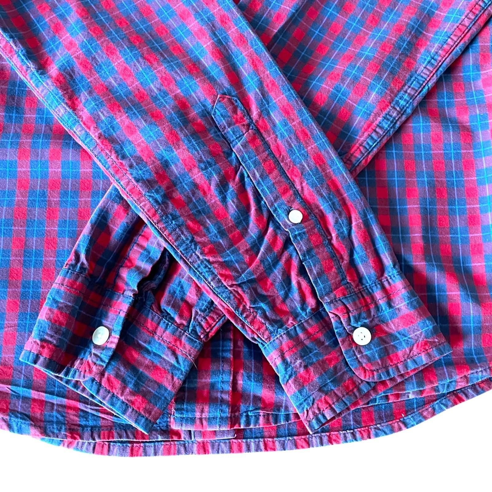 Hollister Hollister Men’s M Button Down Shirt Red Blue Check LS Size US M / EU 48-50 / 2 - 4 Thumbnail