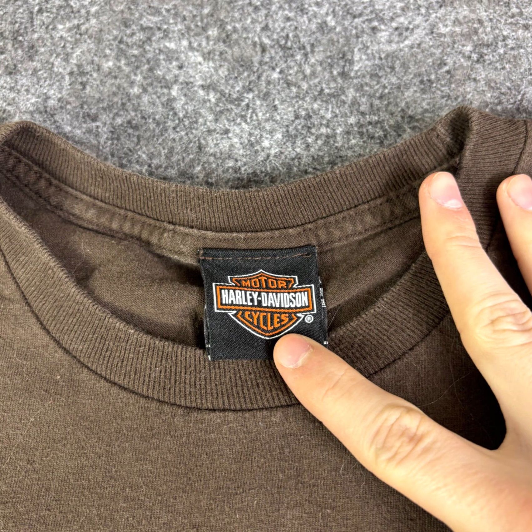 Harley Davidson Harley-Davidson T Shirt Mens Large Brown Kill Devil Hills NC First Flight 1903 Size US L / EU 52-54 / 3 - 6 Thumbnail