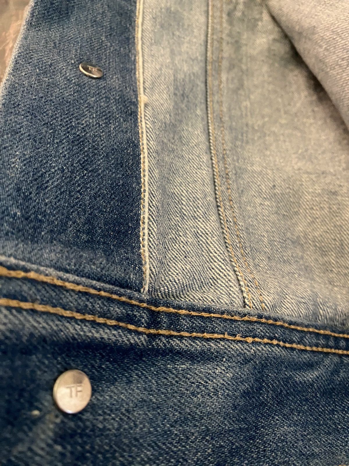 Tom Ford Tom Ford 🇺🇸 LA Icon Washed Denim Trucker Jacket XXL NWT Size US XXL / EU 58 / 5 - 6 Thumbnail