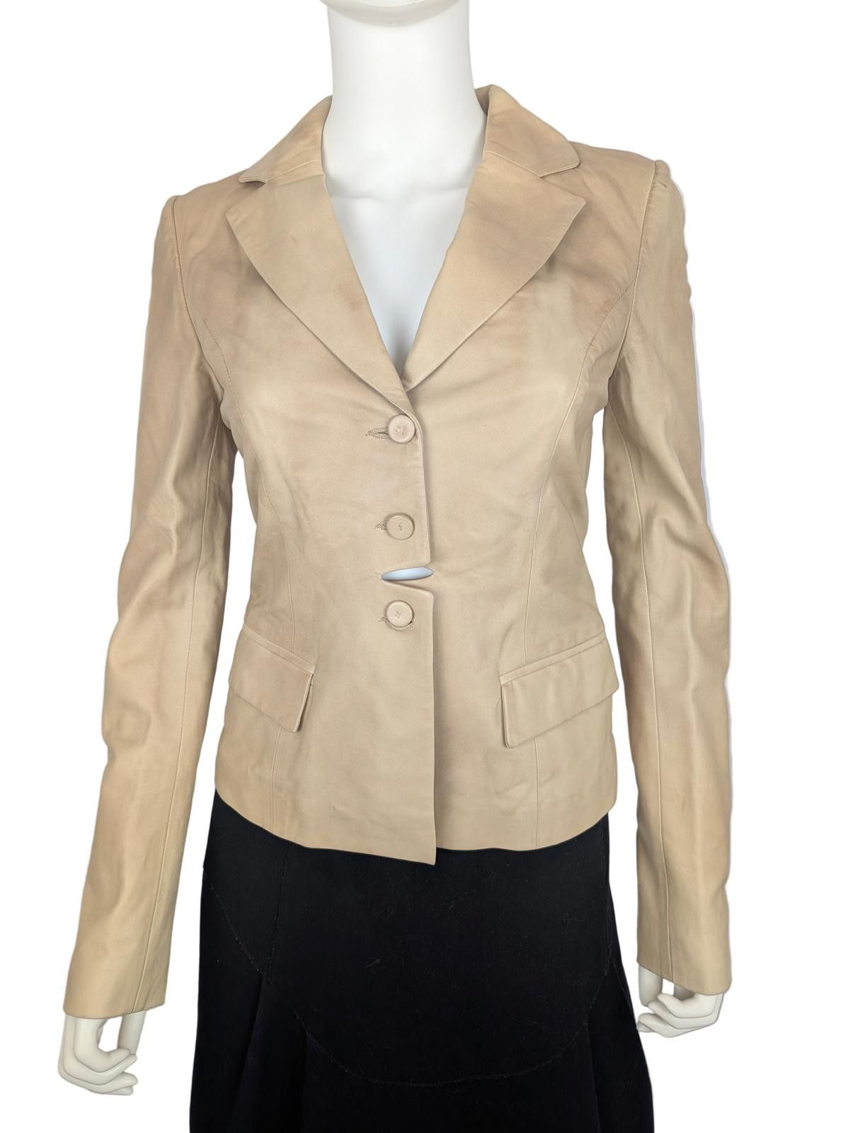 Other Plein Sud Tan Leather Jacket Size M / US 6-8 / IT 42-44 - 1 Thumbnail