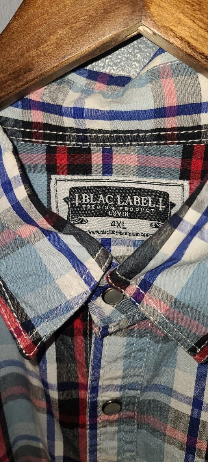 Black Label Blac Label Premium Pearl Snap Shirt Men's 4XL Embroidered Size US XXL / EU 58 / 5 - 5 Thumbnail
