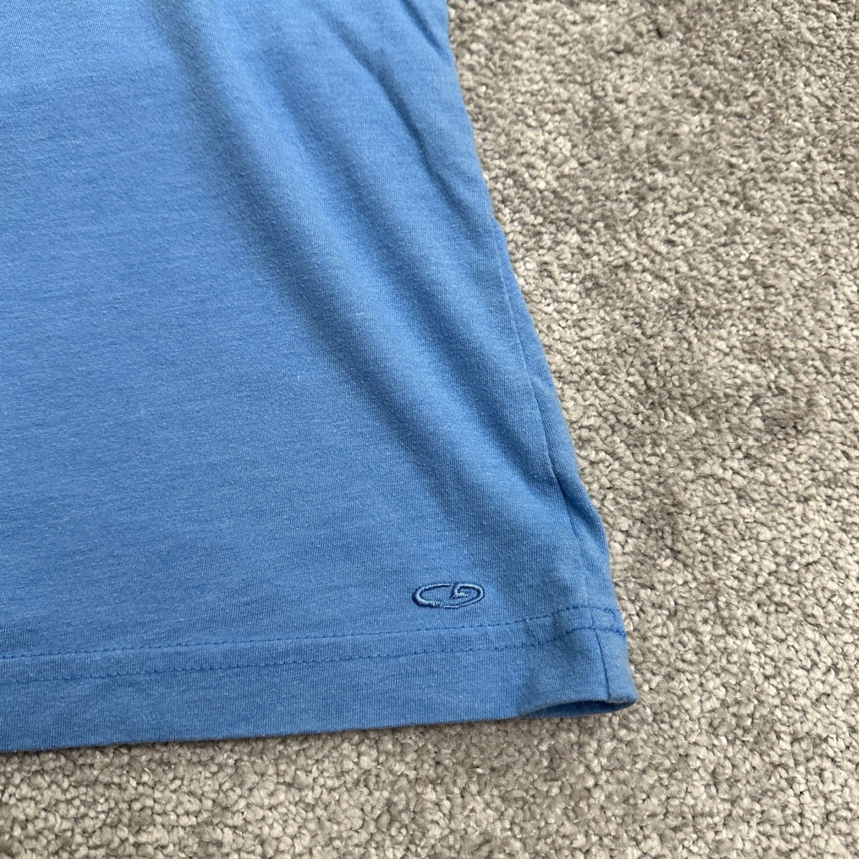 Champion C9 Champion Women's Small Blue Short Sleeve V-Neck T-Shirt, Casual Lightweight Cotton Tee Size S / US 4 / IT 40 - 3 Thumbnail