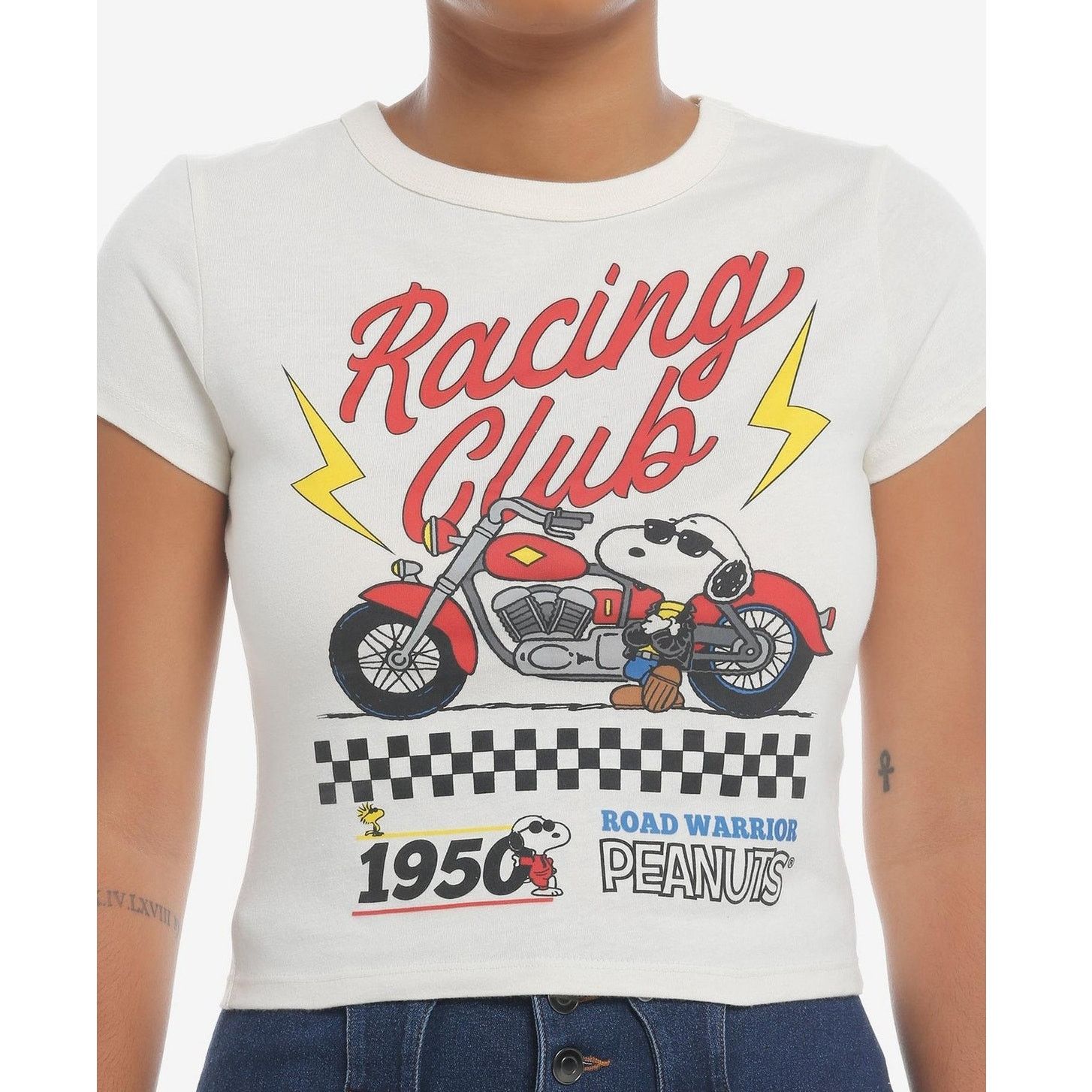 Peanuts Vintage Snoopy Racing T-Shirt - Women's XS - 1950s Theme Size XS / US 0-2 / IT 36-38 - 1 Thumbnail