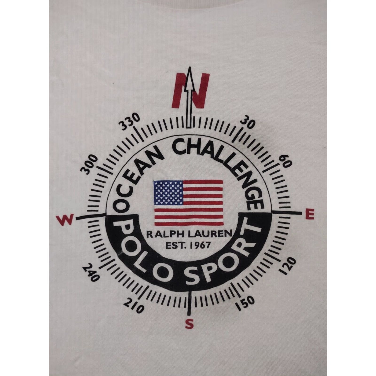 Vintage VINTAGE Polo Sport Shirt Mens XL White Logo 90s Compass Sports T-Shirt Mens XL White Vintage Polo Sport Shirt Size US XL / EU 56 / 4 - 2 Thumbnail