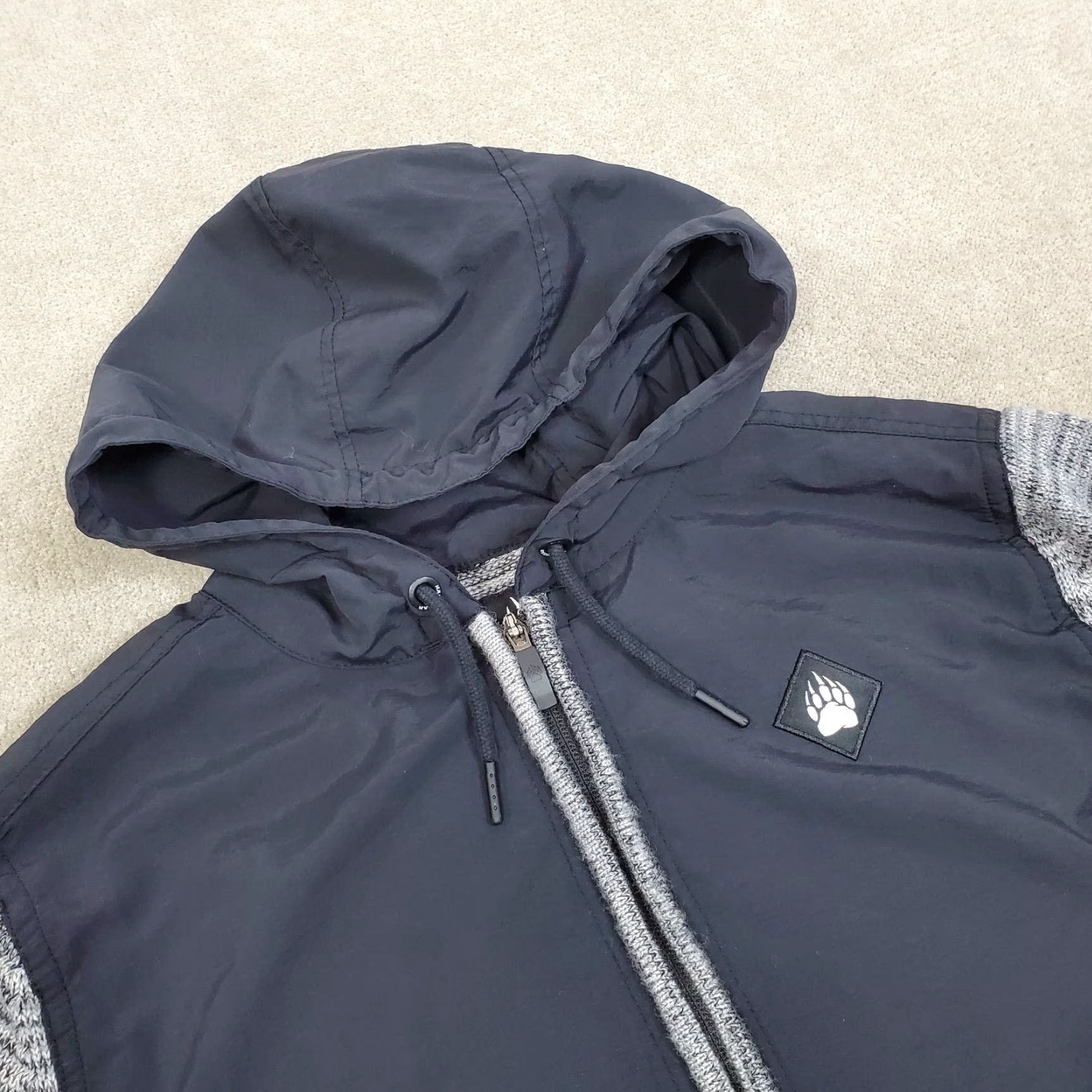 Vintage Duluth Jacket Mens L Gray Merino Wool Coat Full Zip Knit Windbreaker Outdoor Pockets Size US L / EU 52-54 / 3 - 2 Thumbnail