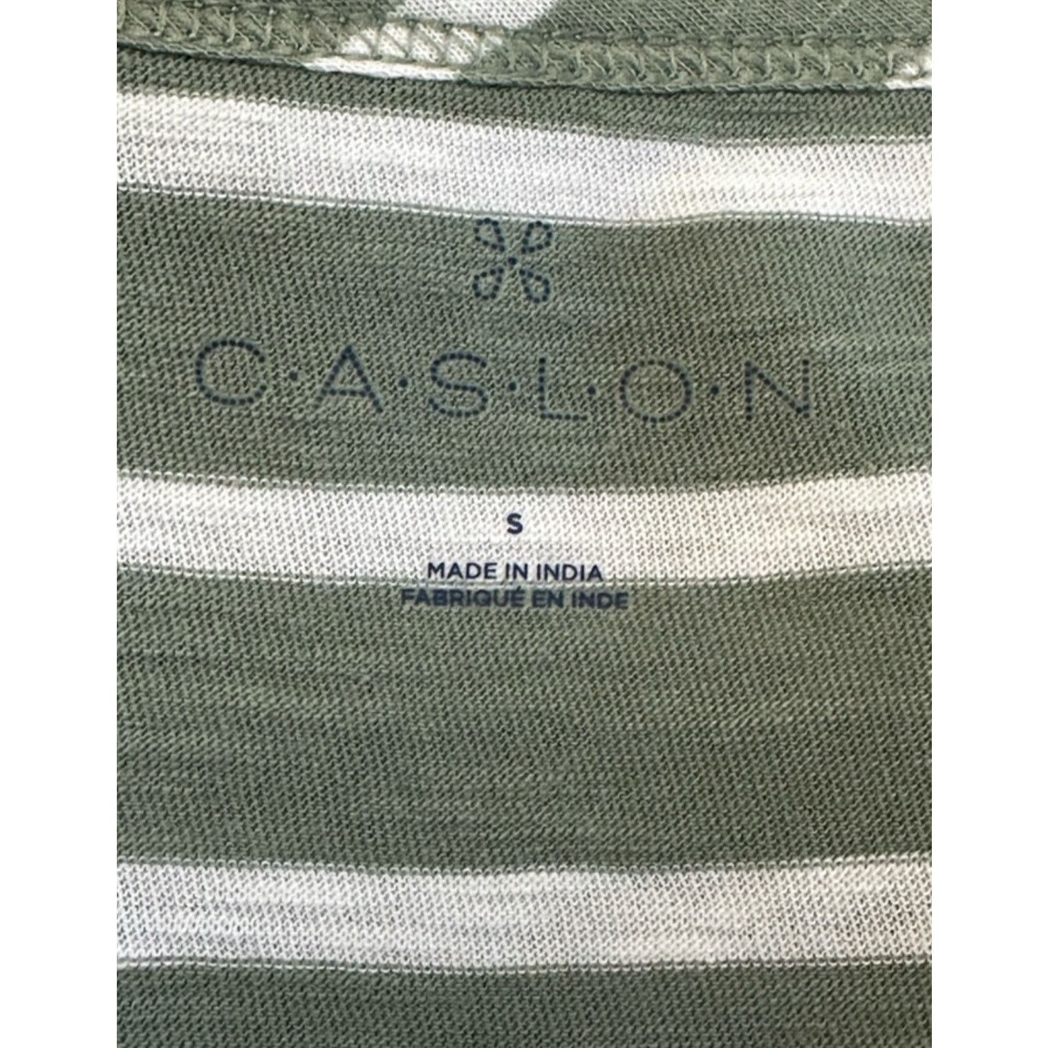 Other Caslon T-Shirt Crew Neck Striped Green White Women's S NWT Size S / US 4 / IT 40 - 8 Thumbnail