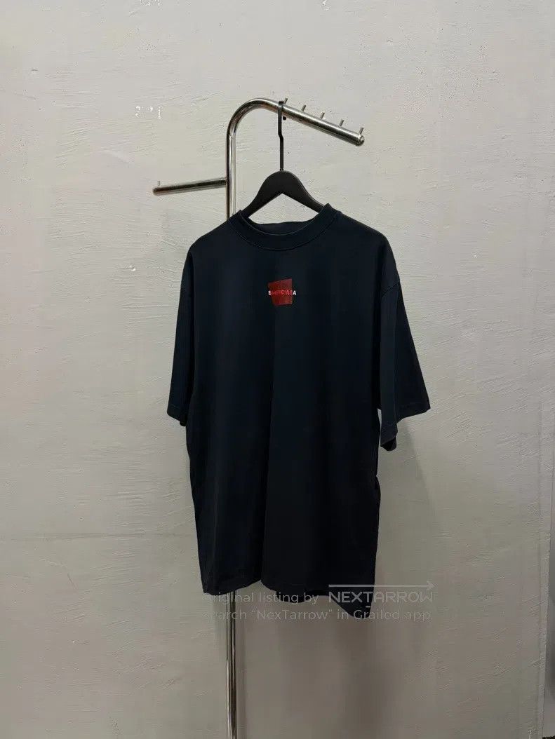 Balenciaga Balenciaga Black tape letter short-sleeve T-shirt Size US M / EU 48-50 / 2 - 1 Thumbnail