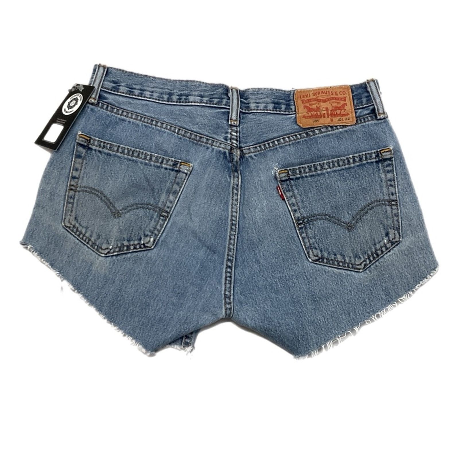 Levi's 505 Levi’s Denim Cut-Off Shorts Size 30" / US 8 / IT 44 - 2 Thumbnail