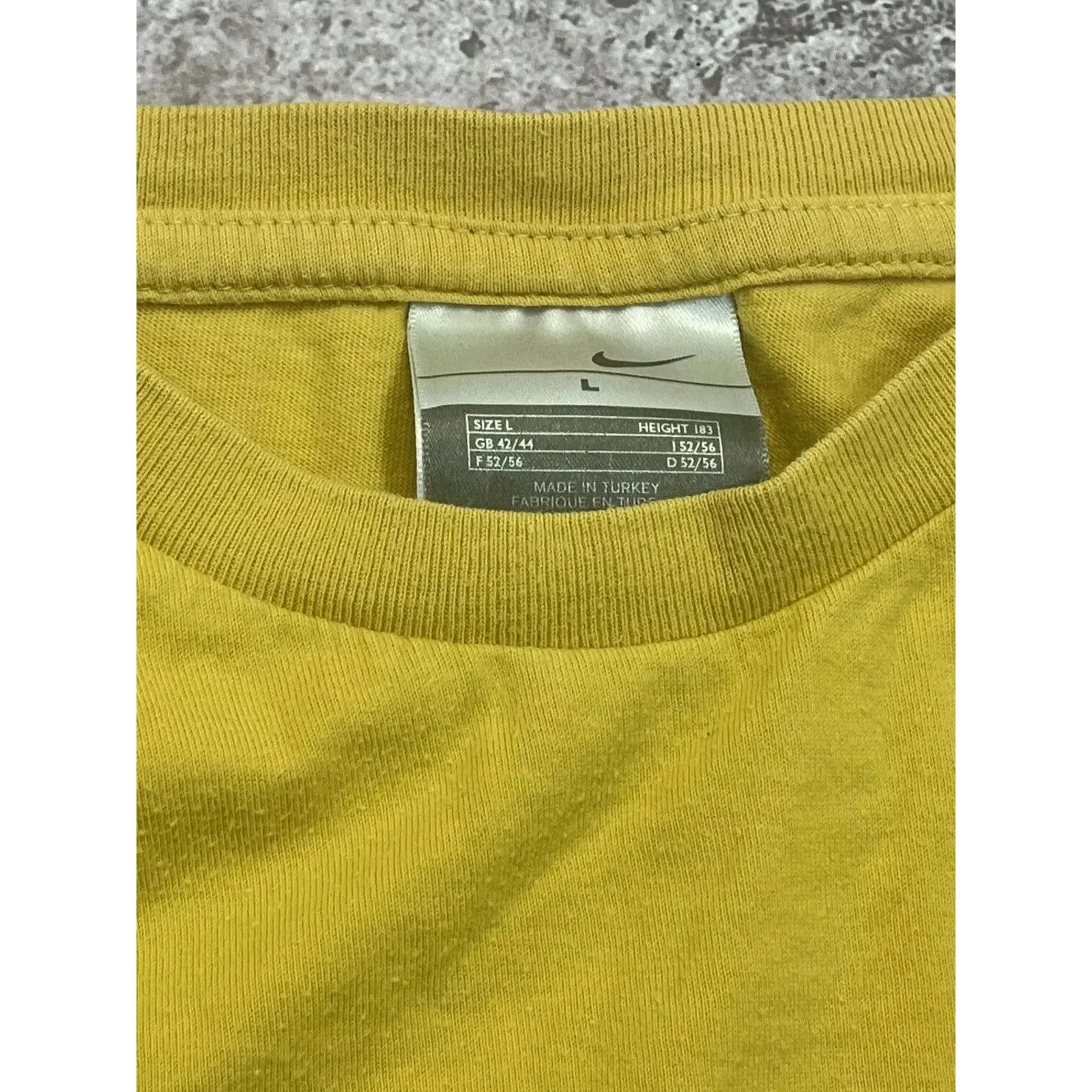 Nike × Vintage Vintage Nike Big Logo Brasil Style T-shirt Size US L / EU 52-54 / 3 - 3 Thumbnail