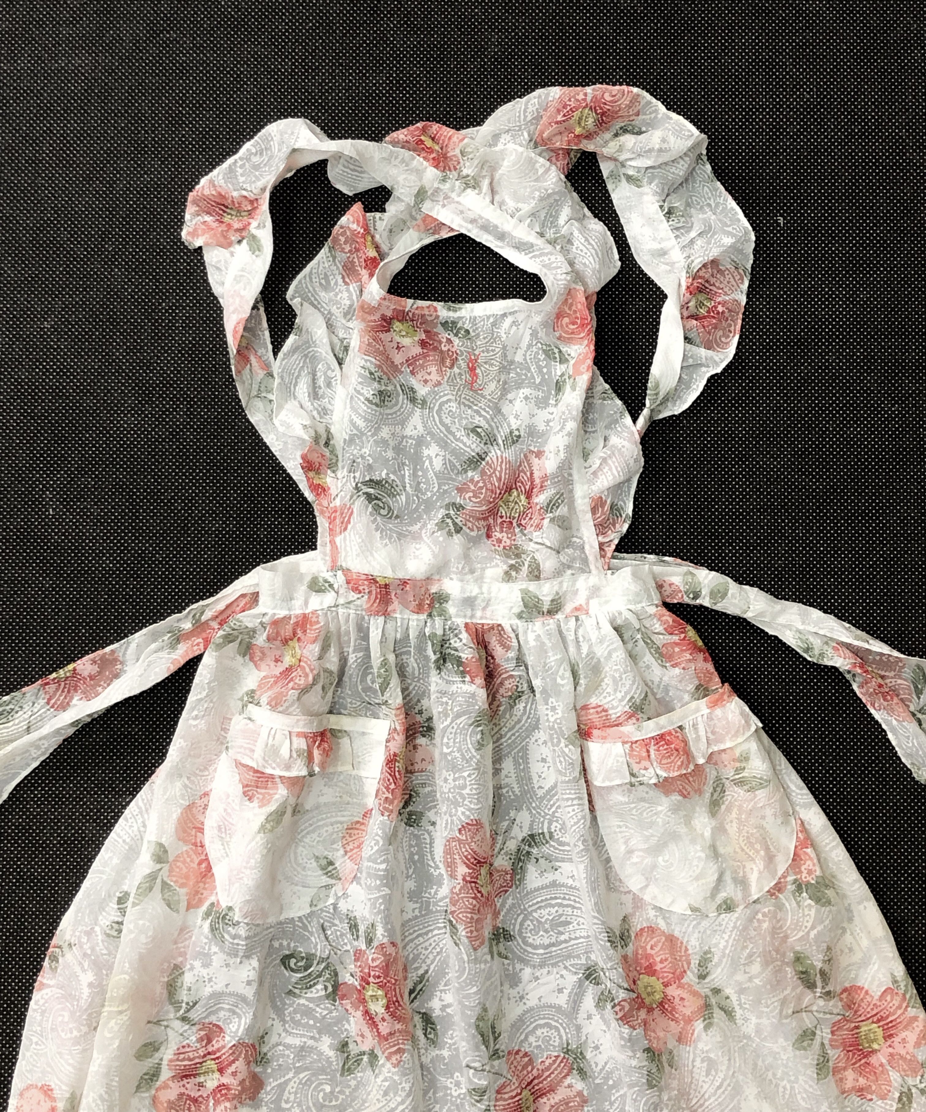 Vintage VINTAGE 90’S YSL APRON DRESS FREE SIZE Size M / US 6-8 / IT 42-44 - 3 Thumbnail
