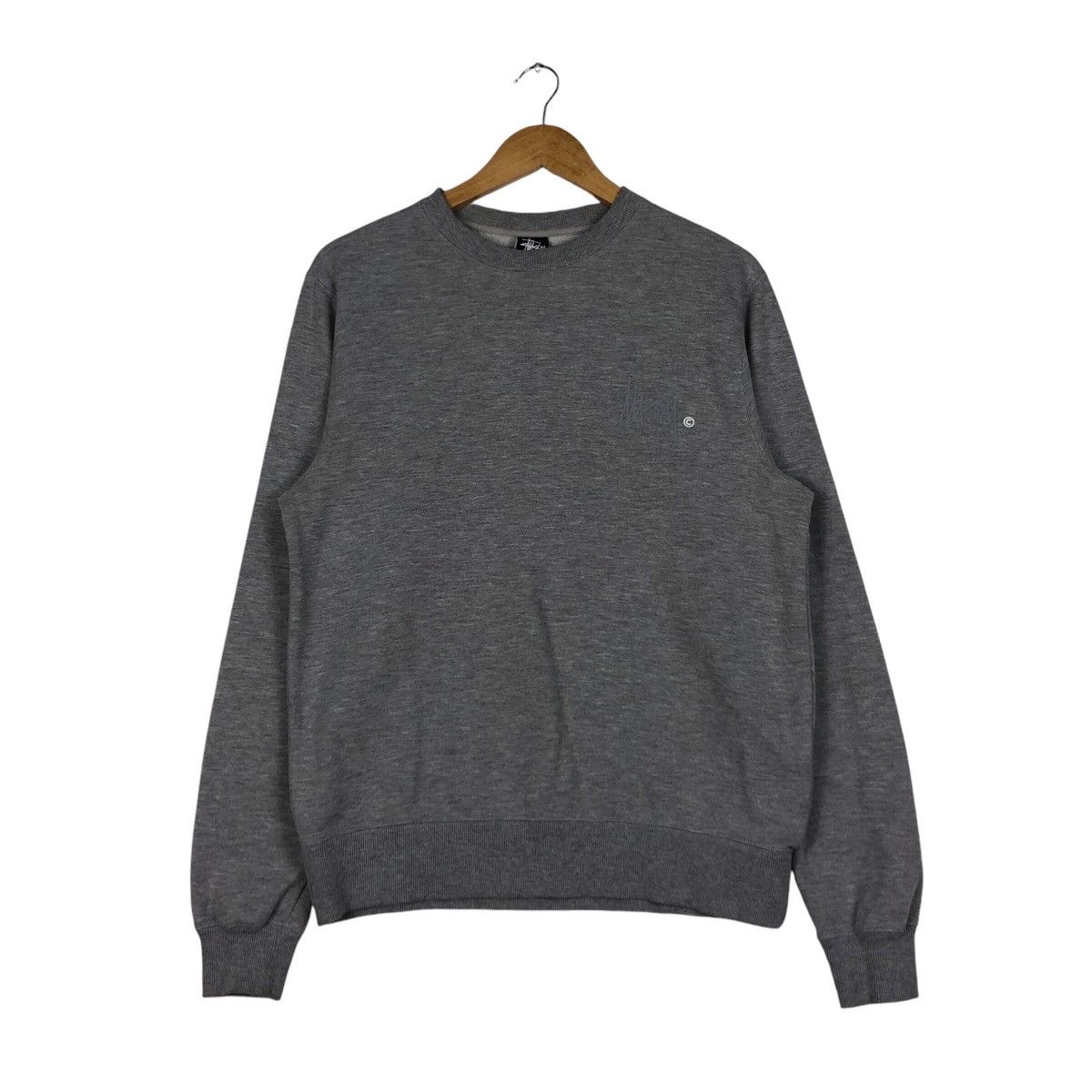 Japanese Brand × Stussy Vintage Stussy Japanese Brand Rare Design Grey Sweatshirt Size US S / EU 44-46 / 1 - 1 Thumbnail
