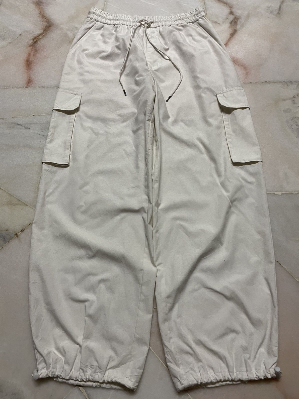 GU Yohji Yamamoto Ballon Baggy Parachute White By GU Size US 28 / EU 44 - 5 Thumbnail
