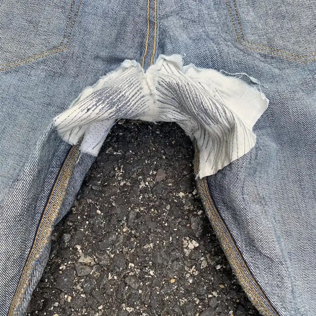 Self Edge 💥 REDLINE 💥 Nice Fading Jeans Japanese Vintage Ankle Pants Size US 33 - 19 Thumbnail
