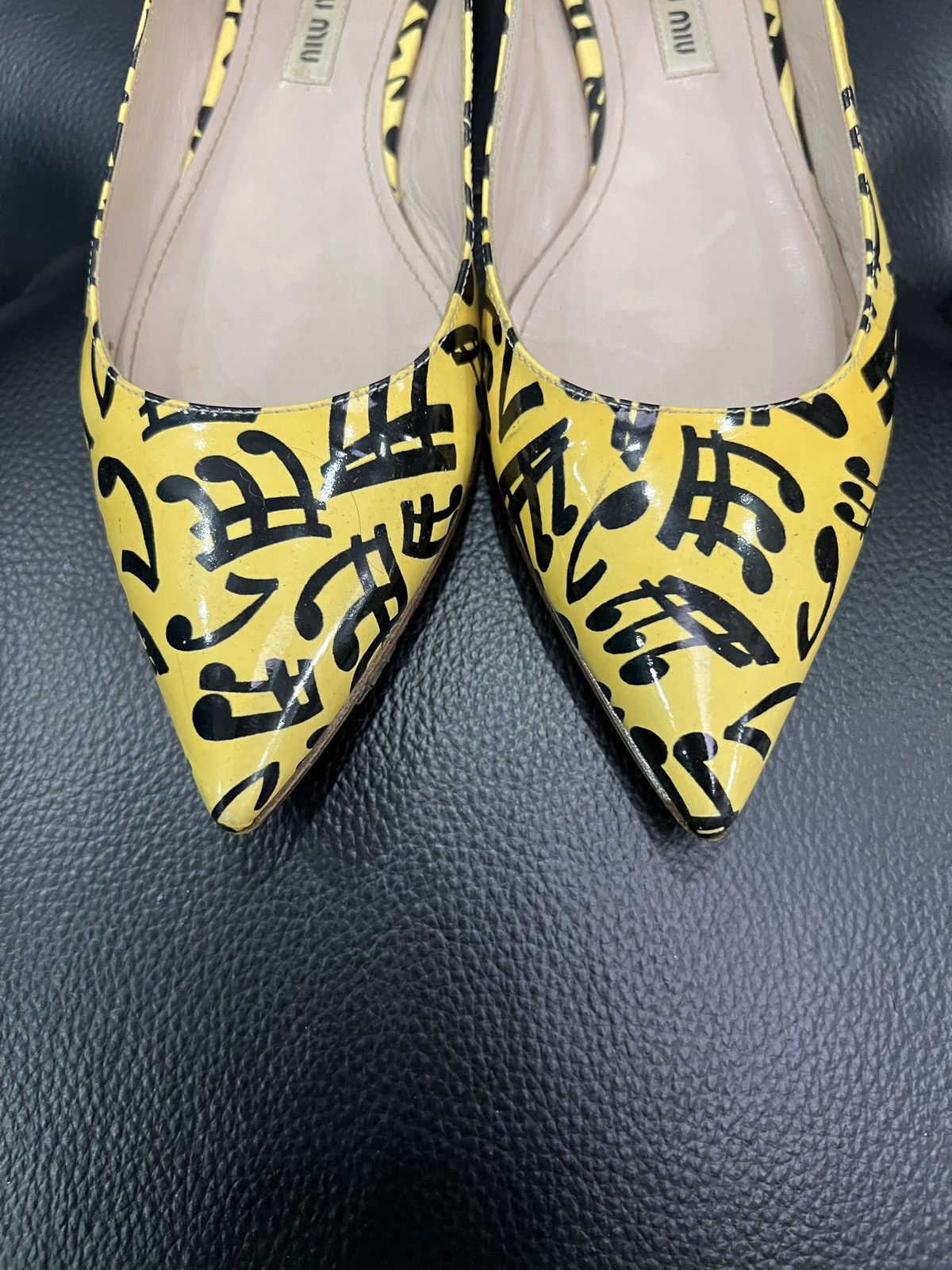 Miu Miu Miu Miu Musical Note Pointed-Toe Flats Size US 7 / IT 37 - 12 Thumbnail