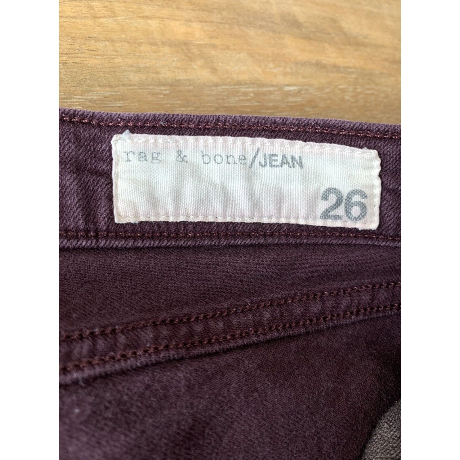 Rag & Bone VINTAGE Rag & Bone Jeans Womens Purple Stretch Low Denim Skinny Jeans 28 Purple USA Women Slim 29in Inseam Jeans Boys Girls Mens Size 28" / US 6 / IT 42 - 3 Thumbnail