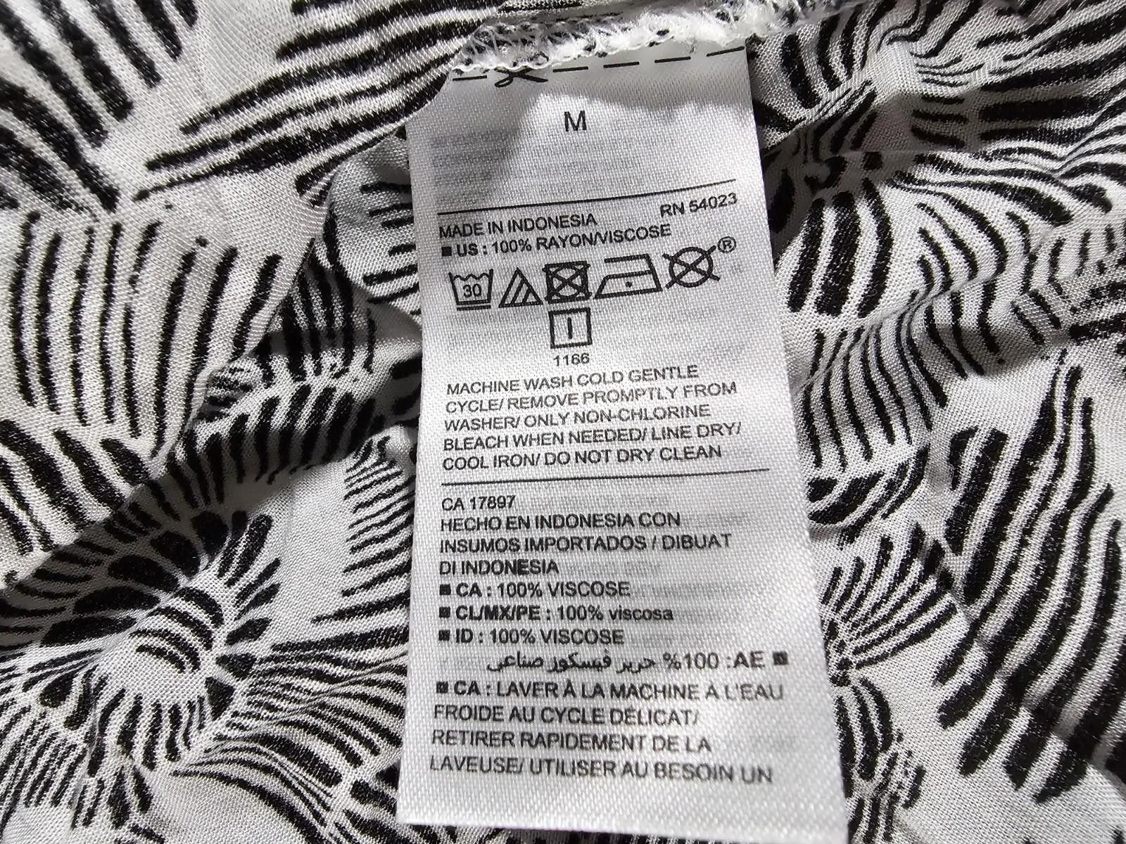 Old Navy Old Navy Women's Blouse Tank Top Medium Black And White Size M / US 6-8 / IT 42-44 - 5 Thumbnail