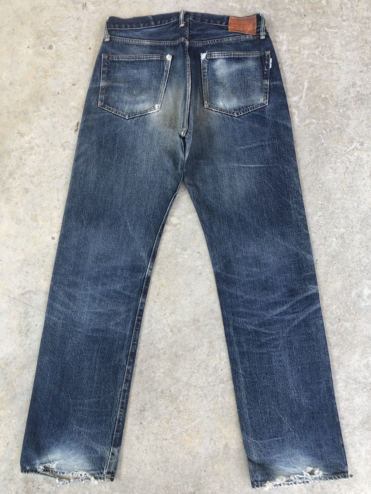 Studio D'Artisan Studio D’Artisan SD101 Selvedge Denim Distressed Jeans Size US 31 - 2 Thumbnail